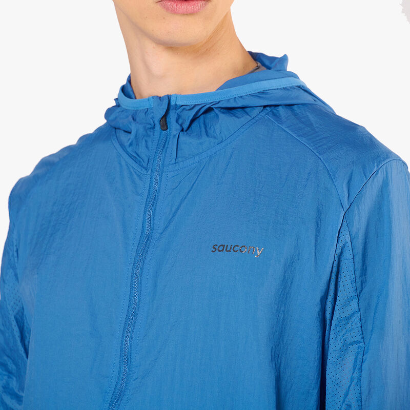 Saucony Chaqueta Elevate Packaw, AZUL, hi-res image number null