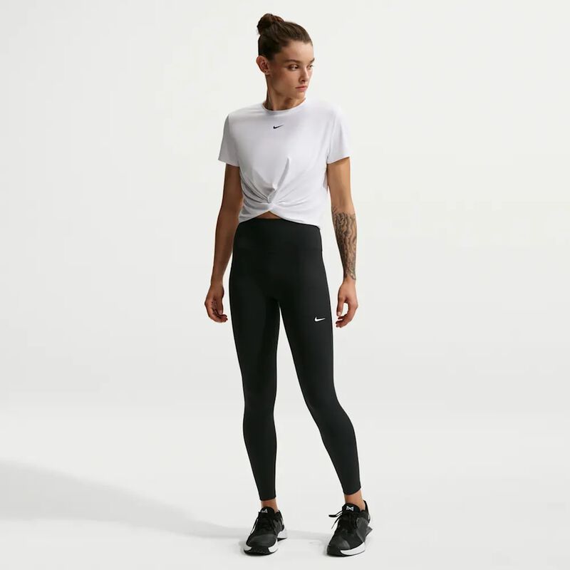 Nike One Calzas Seamless Front, NEGRO, hi-res image number null