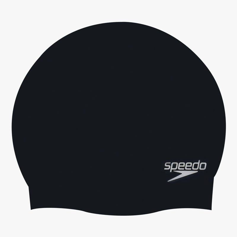 Speedo Gorro Plain Moulded, NEGRO, hi-res image number null