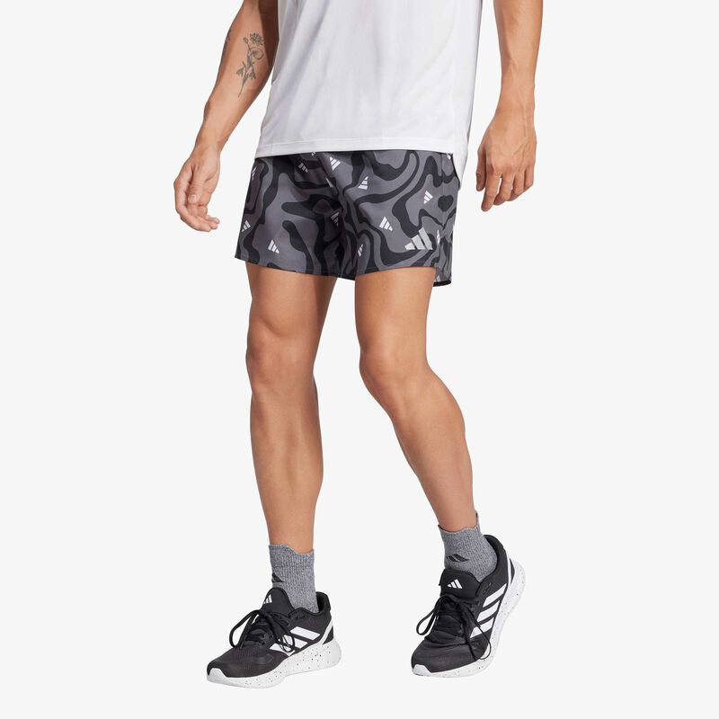 adidas Shorts Run It Brand Love, NEGRO, hi-res image number null
