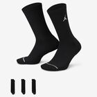 Jordan Calcetines Everyday Crew Largos 3 Pares, NEGRO, hi-res