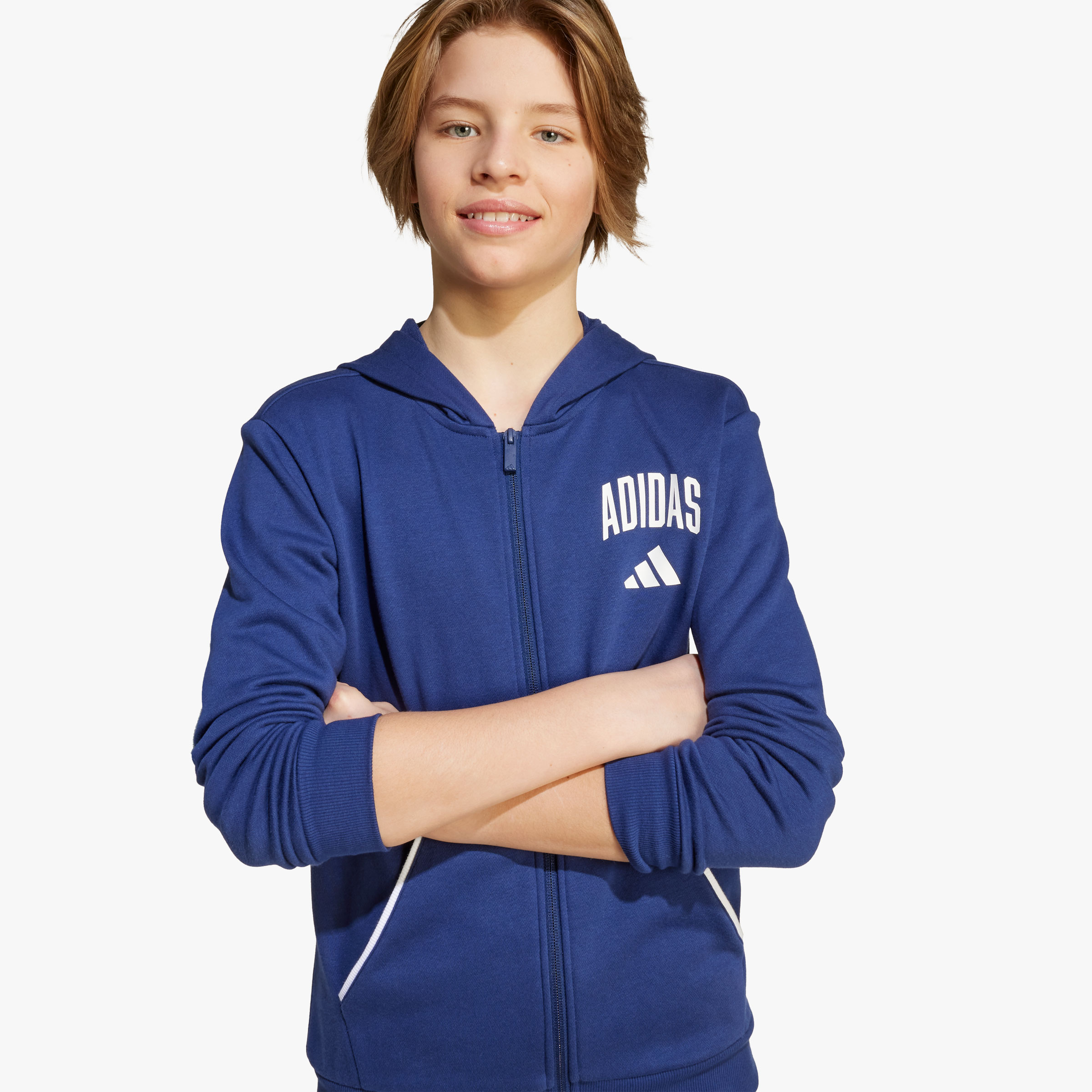 adidas Chaqueta Essentials Ni&ntilde;os, AZUL, hi-res