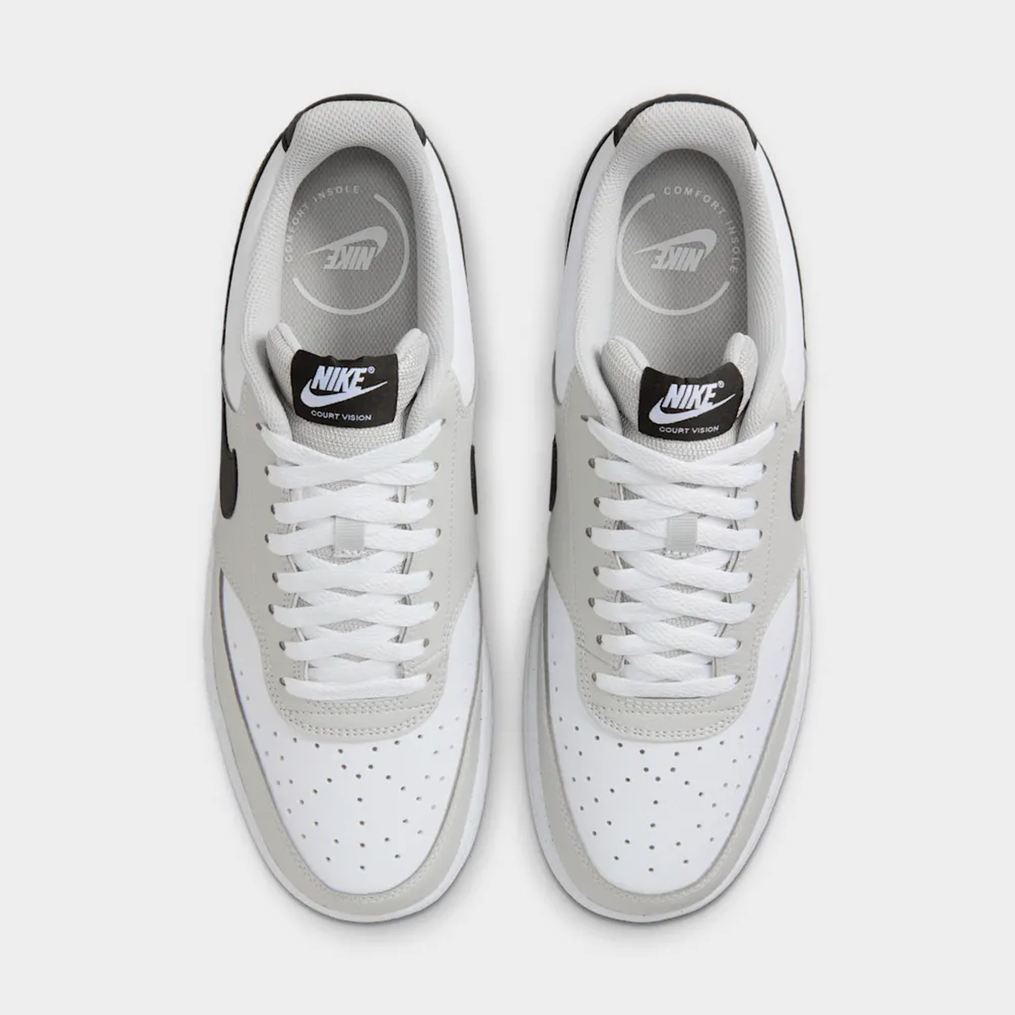 Nike Court Vision Low, NEGRO, hi-res