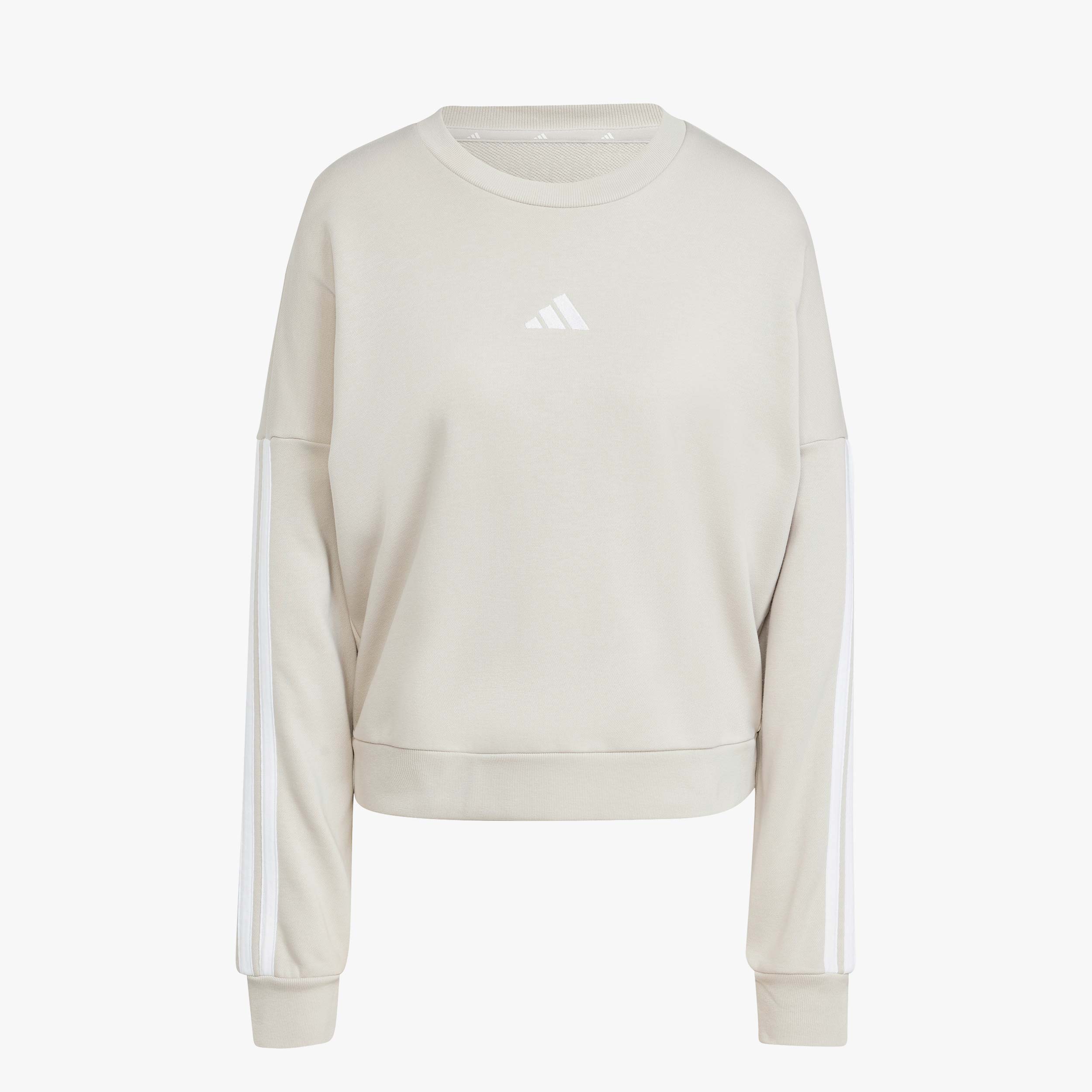 adidas Polerón Essentials 3 Tiras French Terry, GRIS, hi-res