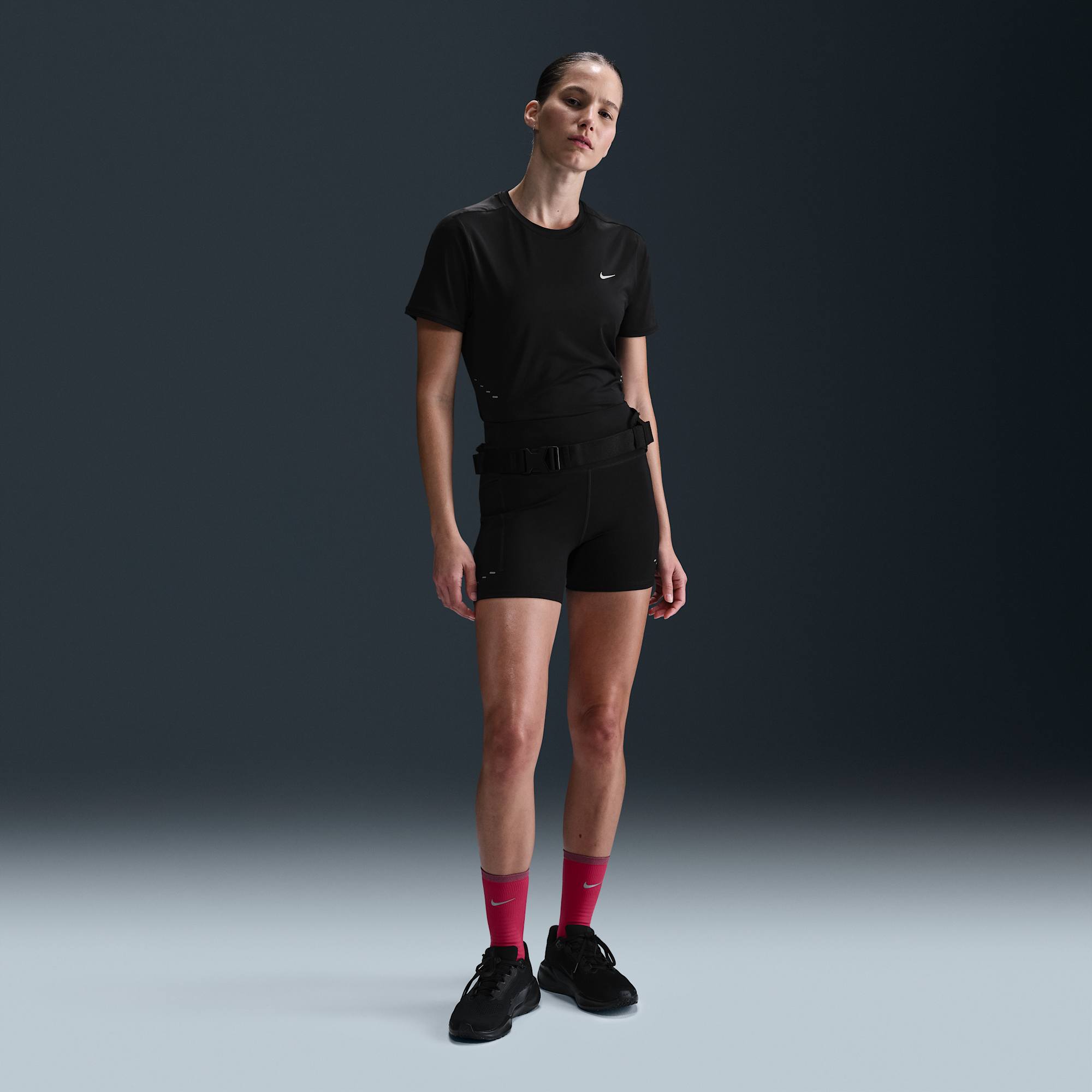 Nike Polera Swift, NEGRO, hi-res