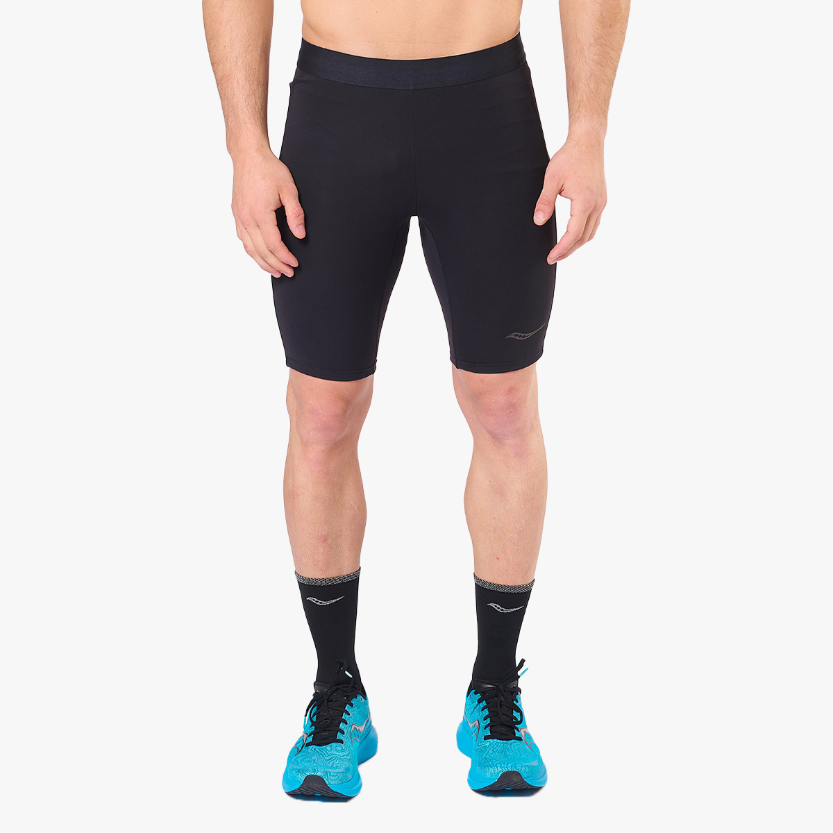 Saucony Calzas Fortify Half, NEGRO, hi-res