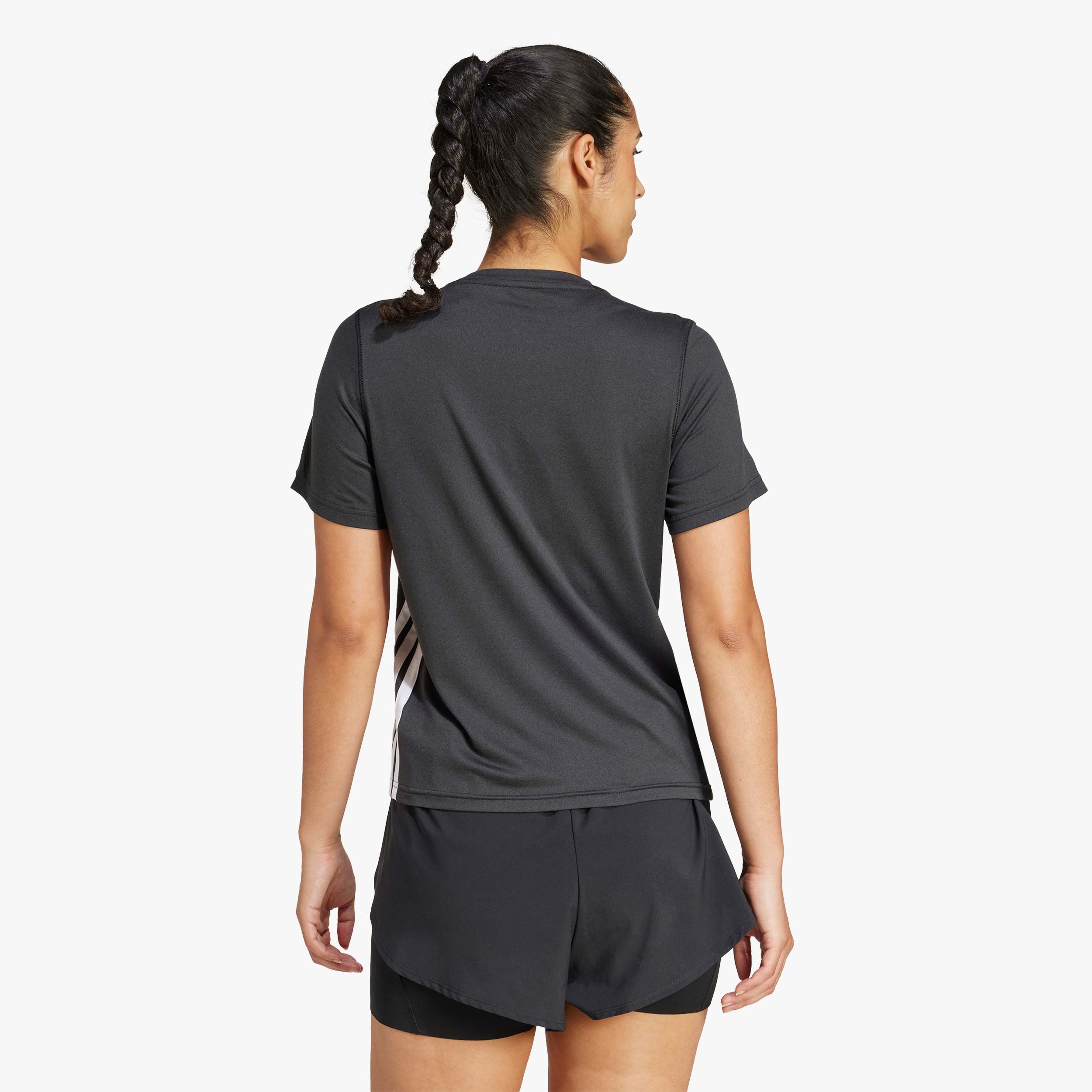 adidas Polera Train Essentials 3 Tiras, NEGRO, hi-res