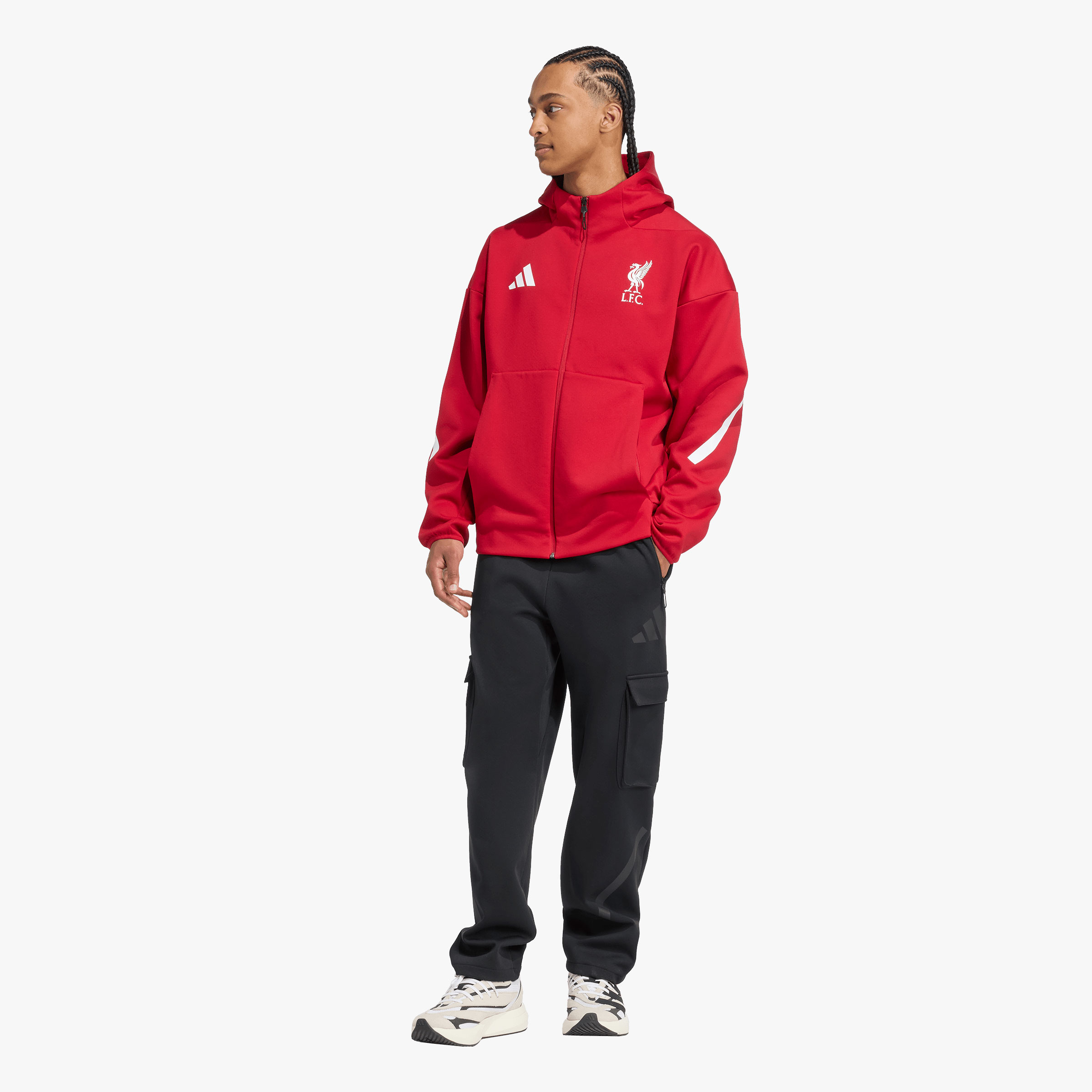 adidas Liverpool FC ADIDAS ZNE Chaqueta Anthem, ROJO, hi-res