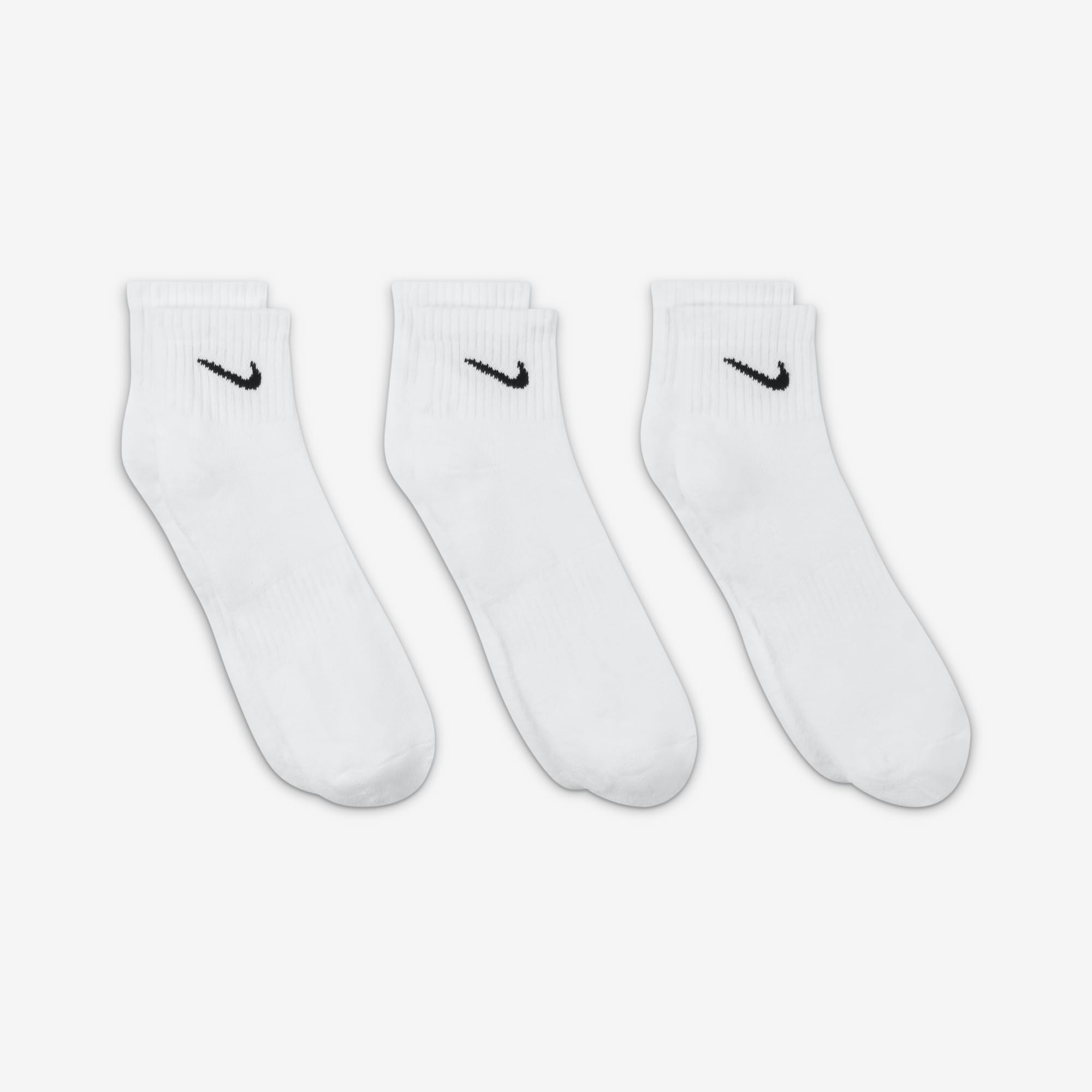 Nike Calcetines Everyday Cushioned Tobilleras 3 Pares, BLANCO, hi-res