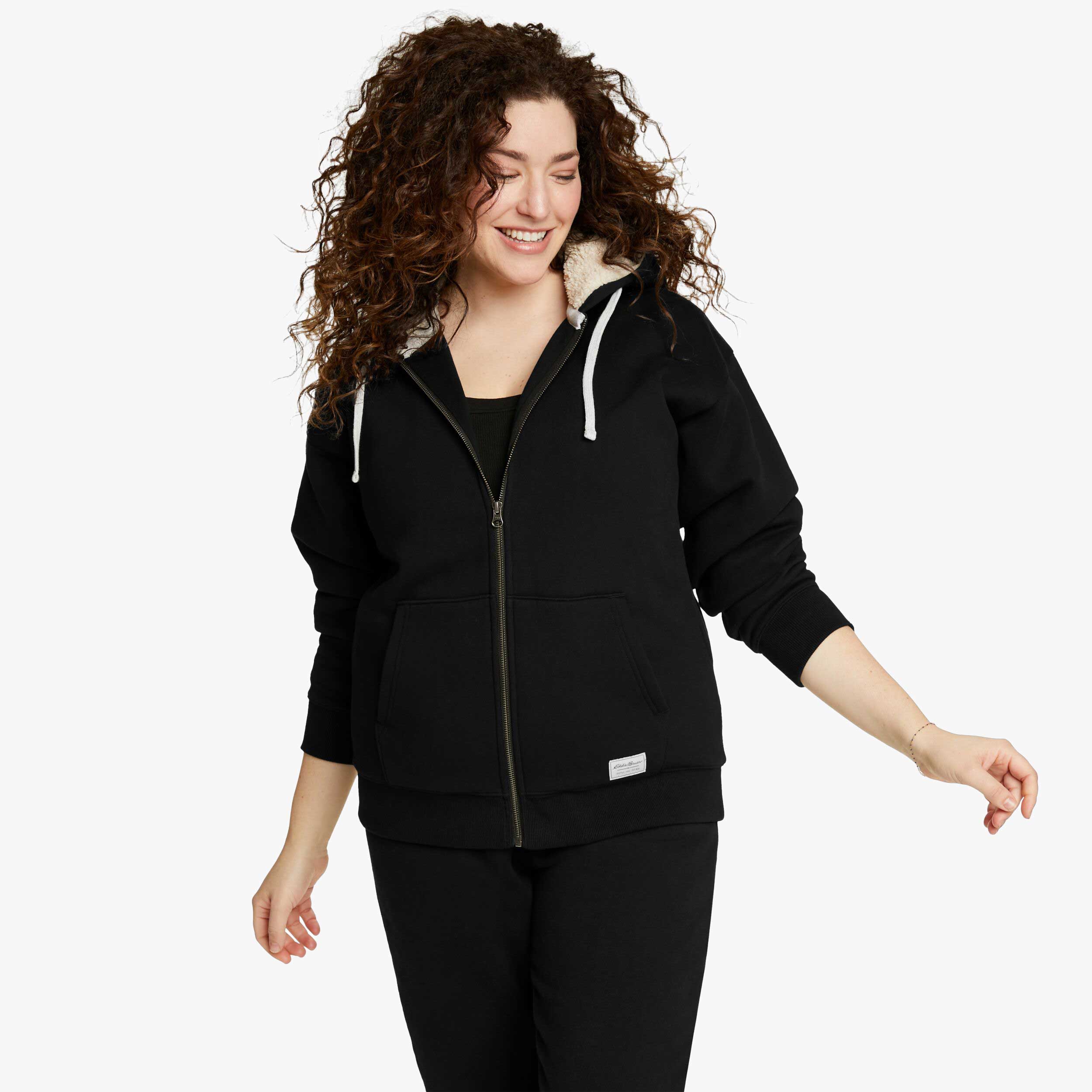 Eddie Bauer Signature Faux Shearling Lined, NEGRO, hi-res