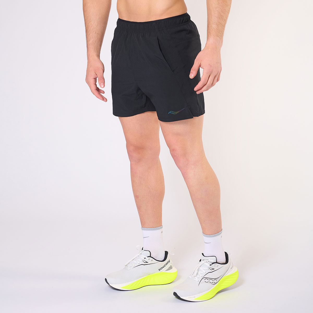 Saucony Shorts Outpace 5, NEGRO, hi-res