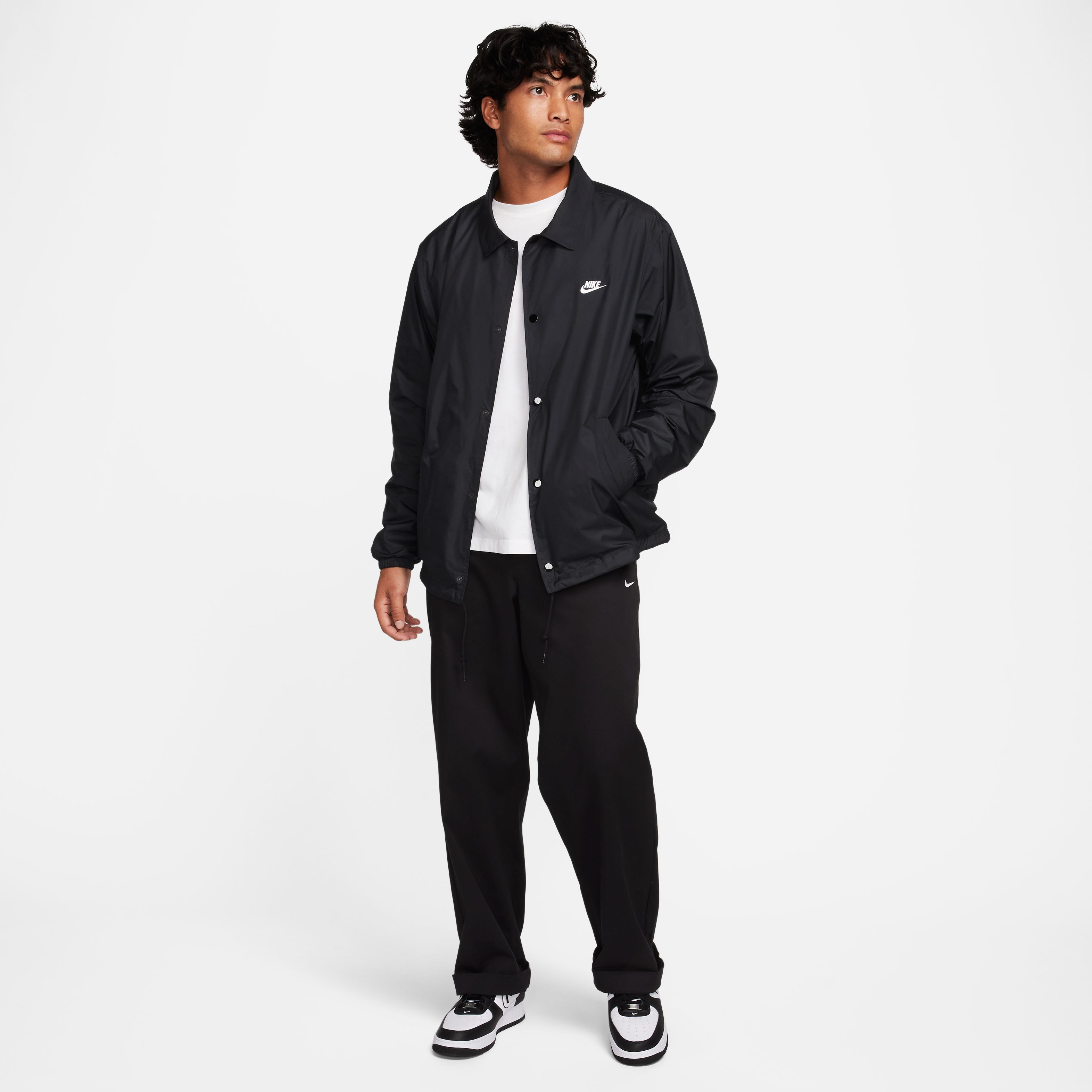 Nike Chaqueta Club, NEGRO, hi-res