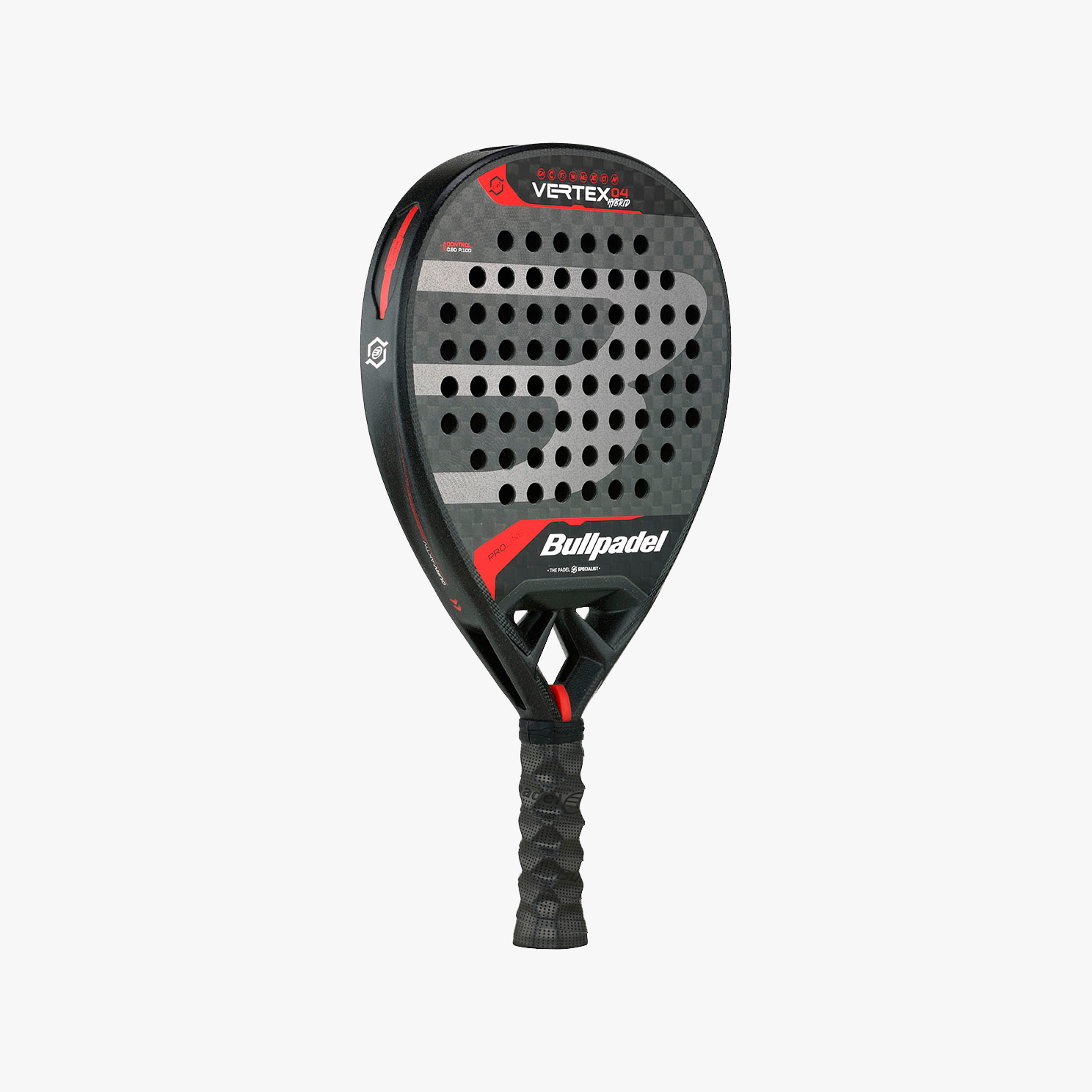 Bullpadel Pala de P&aacute;del Vertex04, NEGRO, hi-res