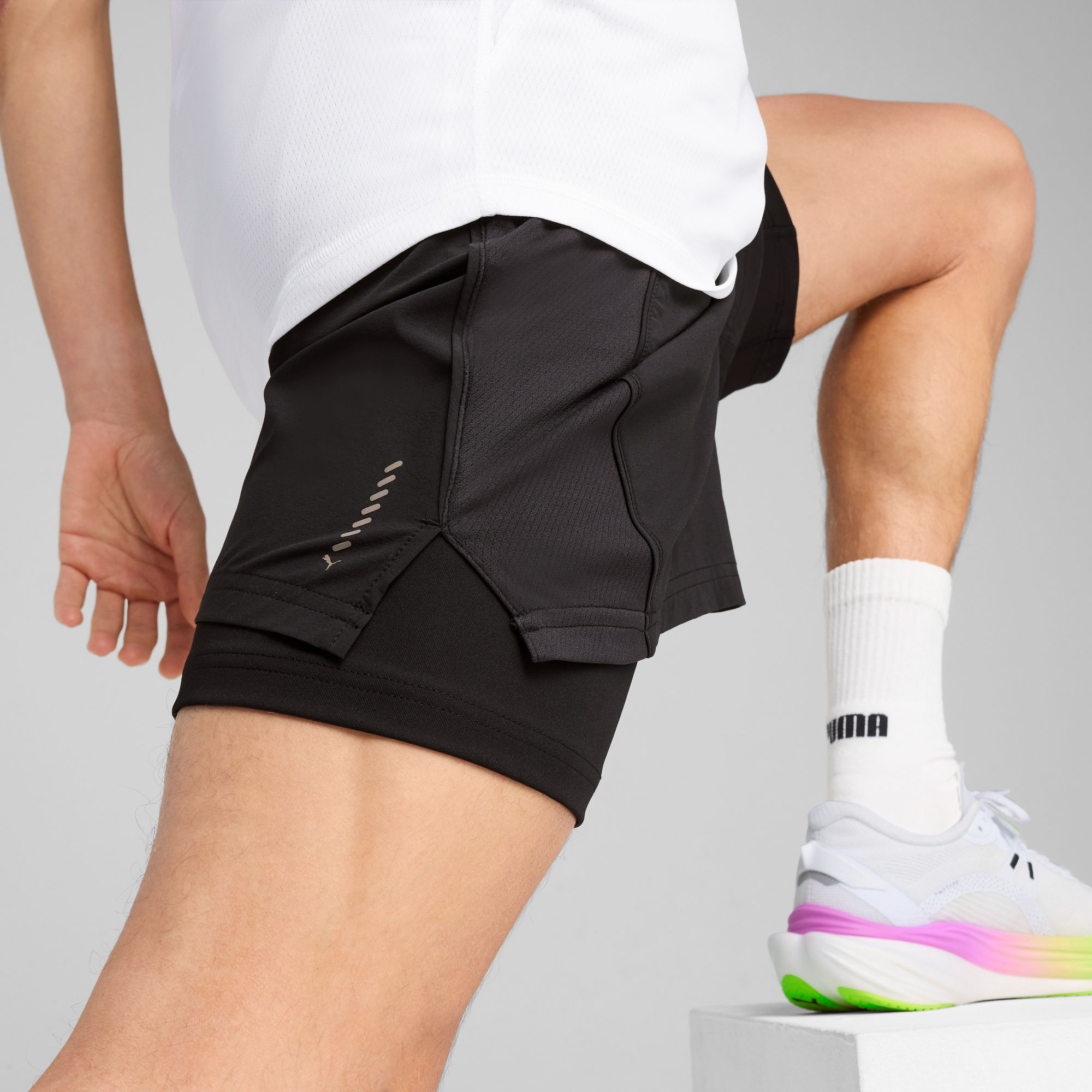 Puma Shorts de Running 2 en 1 VELOCITY, NEGRO, hi-res