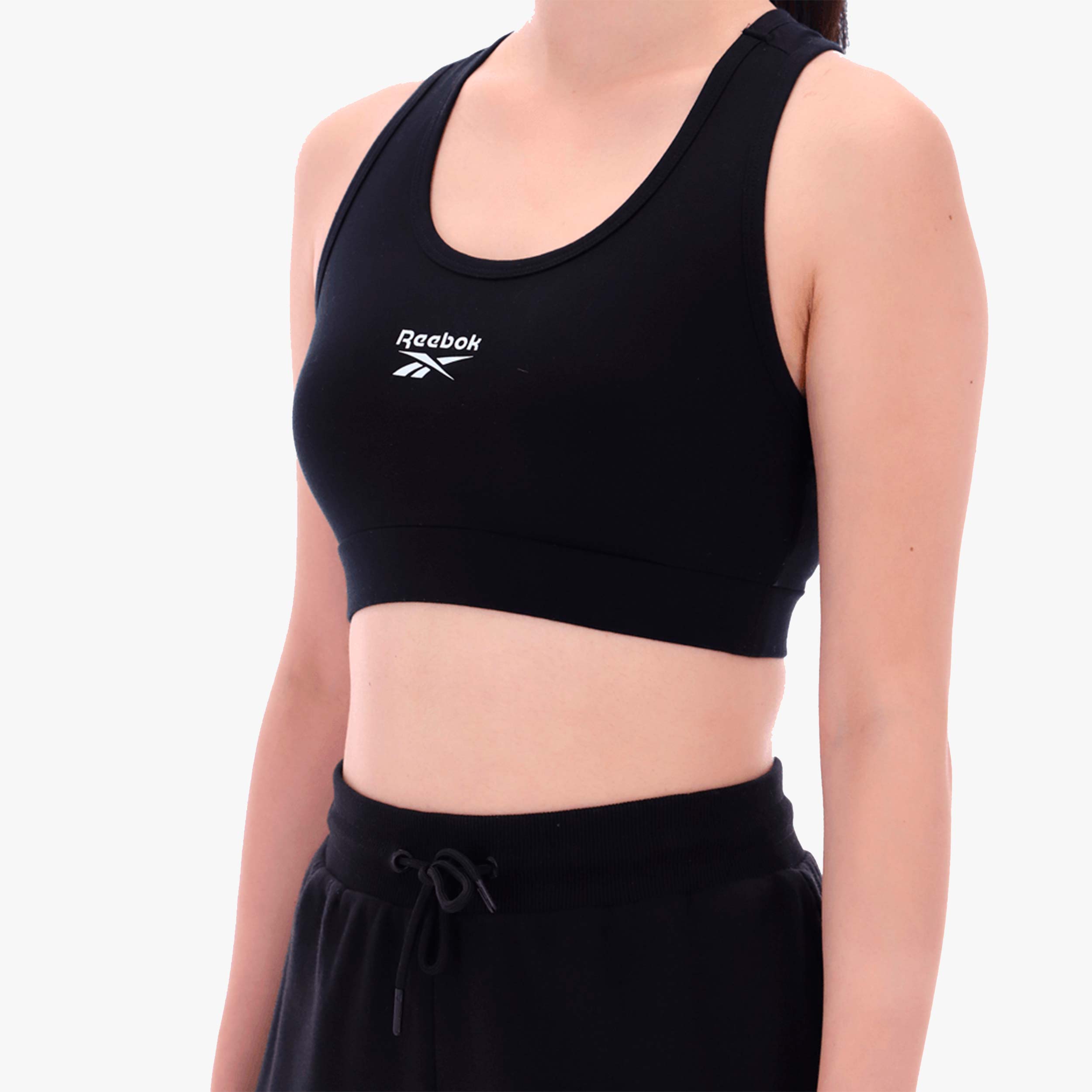 Reebok Top Deportivo Identity Small Logo, NEGRO, hi-res