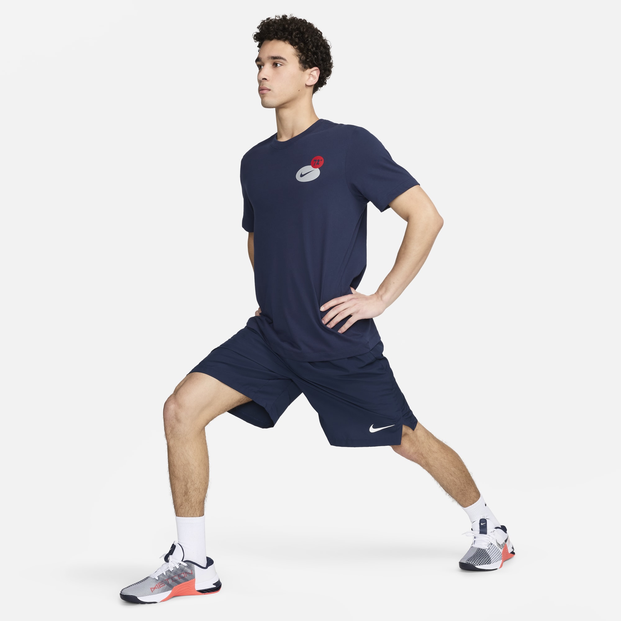 Nike Polera Deportiva Dri-FIT, AZUL, hi-res