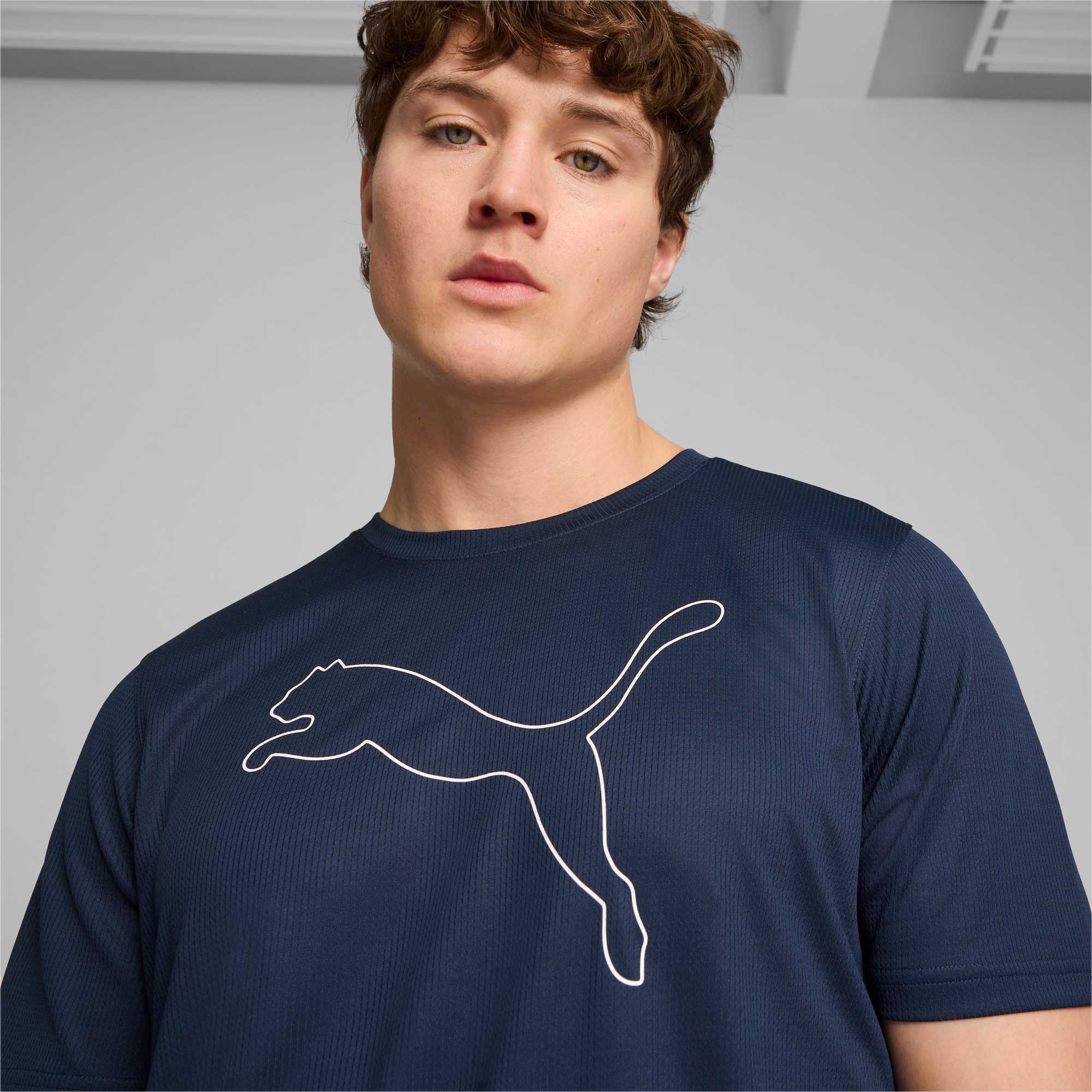Puma Polera Performance Cat, AZUL, hi-res