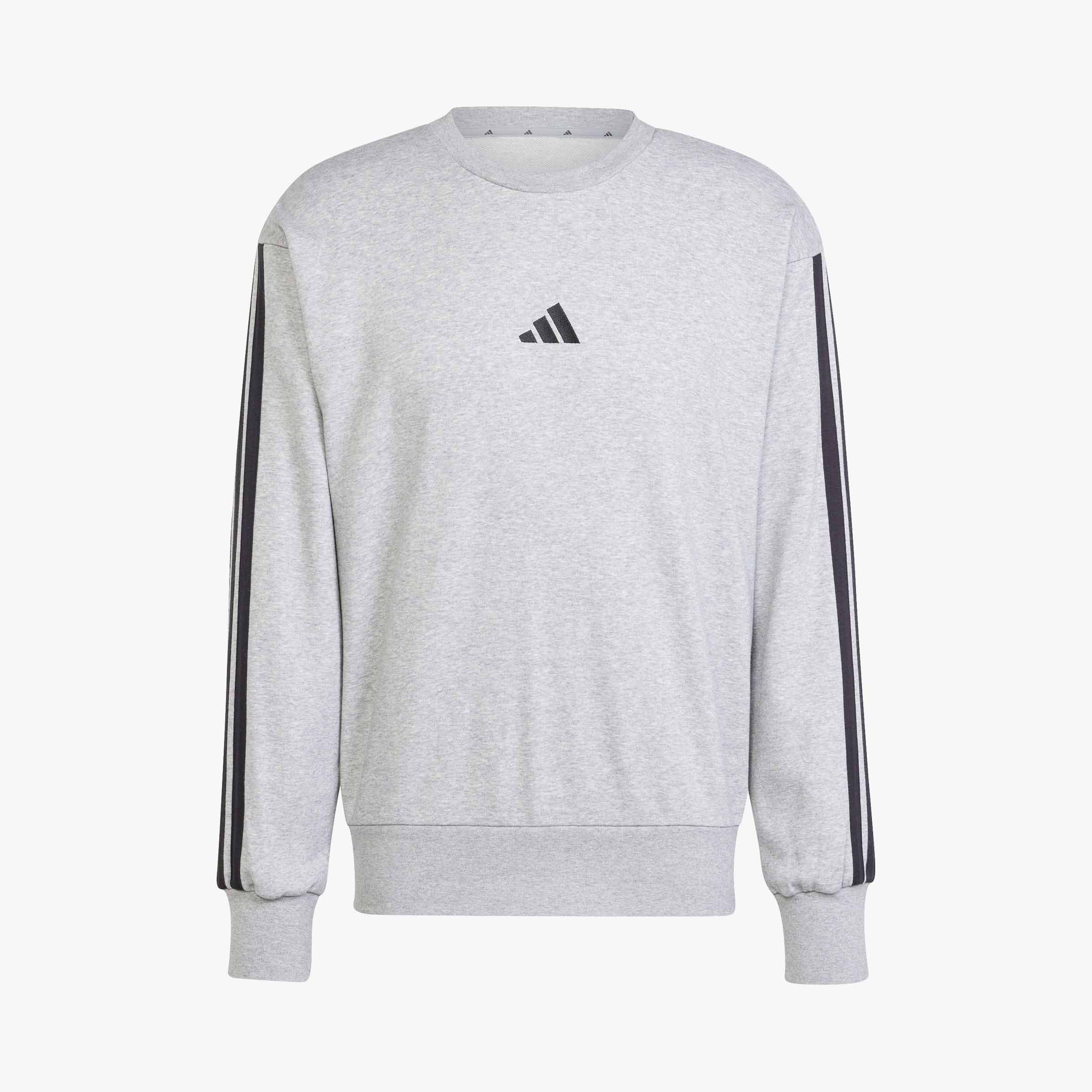 adidas Poler&oacute;n Essentials 3 Tiras Felpa Francesa, GRIS, hi-res