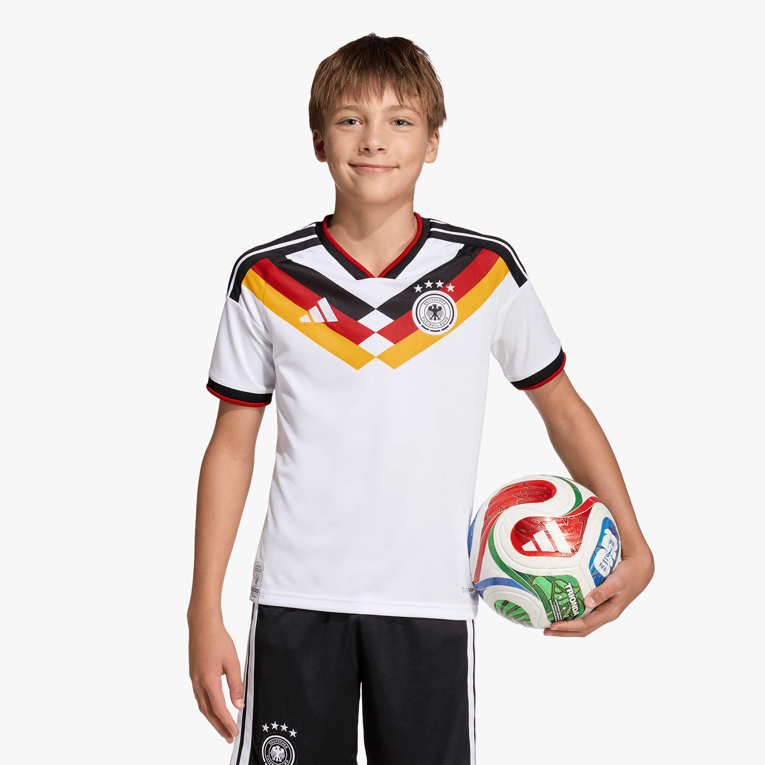 adidas Camiseta Local Alemania 26 Niños, AZUL, hi-res