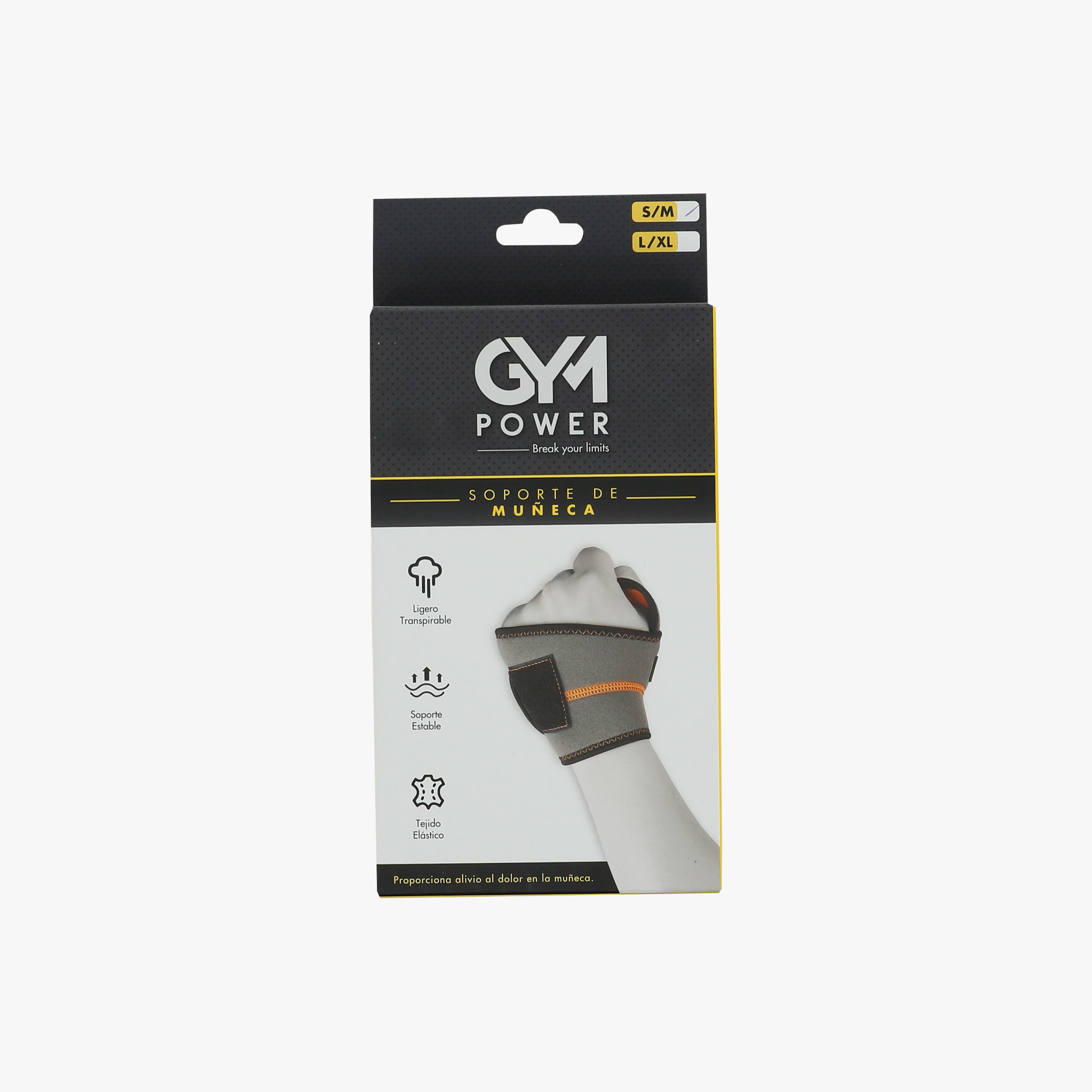 Gym Power Wrist Support, GRIS, hi-res