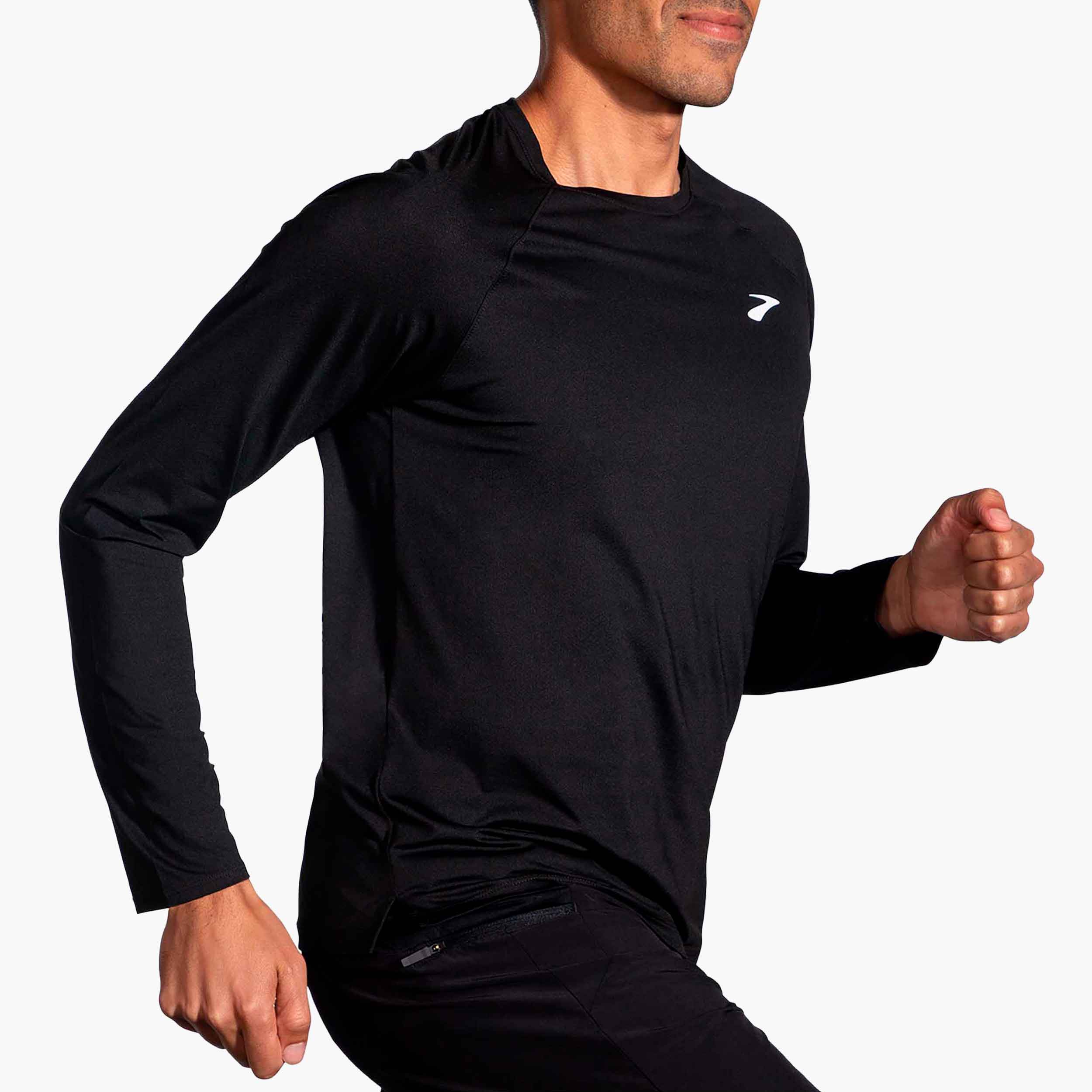 Brooks Atmosphere Long Sleeve 2.0, NEGRO, hi-res