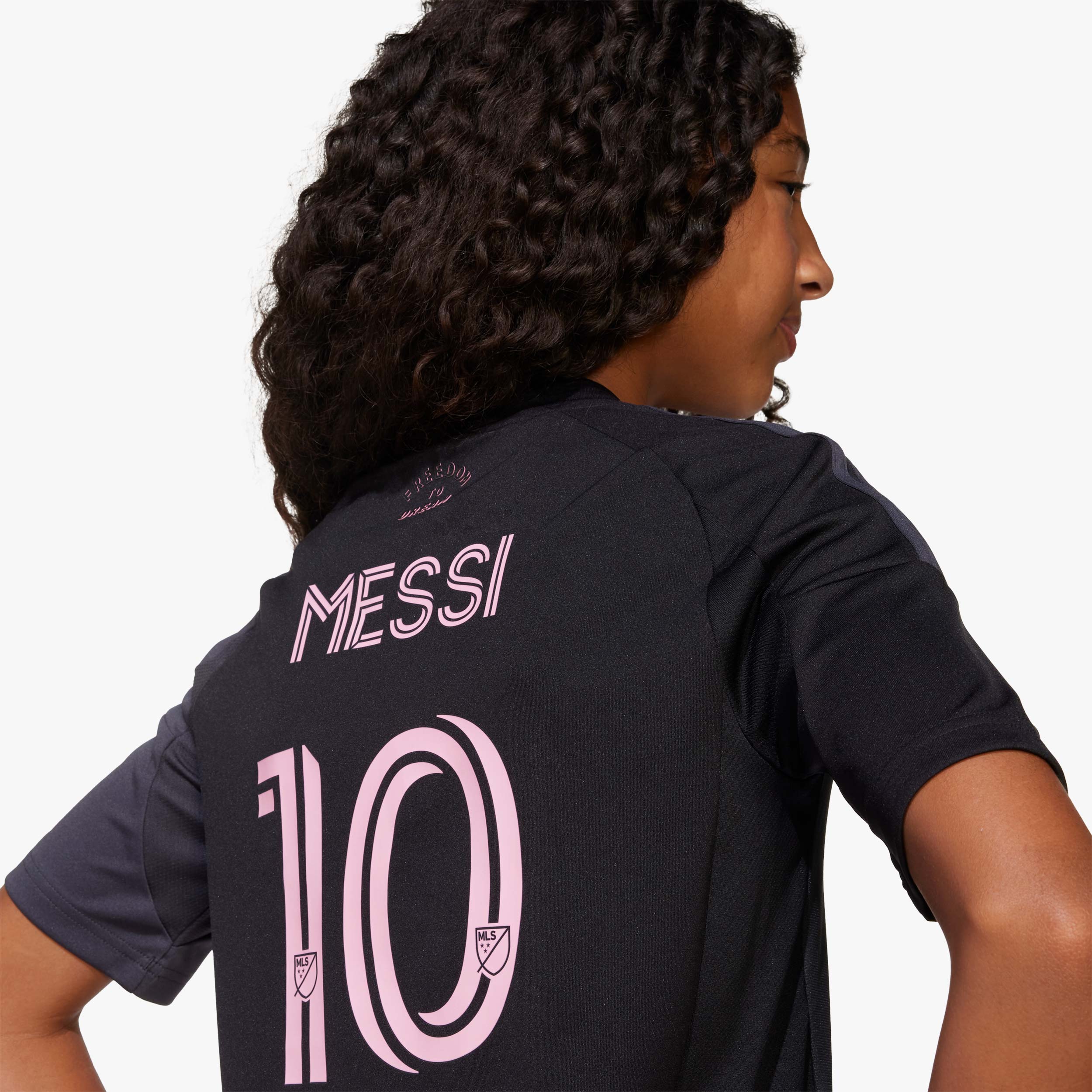 adidas Camiseta Inter Miami Visitante 25/26 Messi Ni&ntilde;os, NEGRO, hi-res
