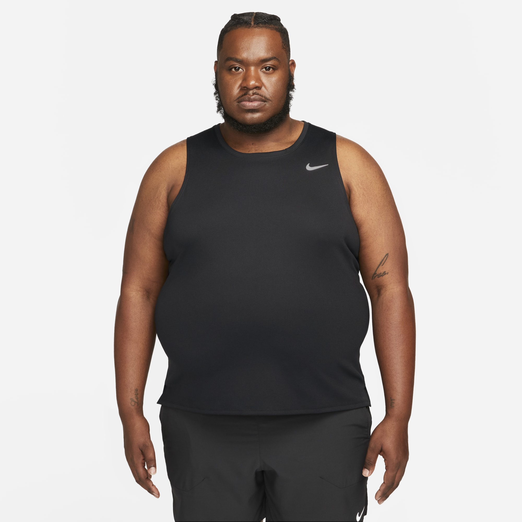 Nike Polera Miler, NEGRO, hi-res