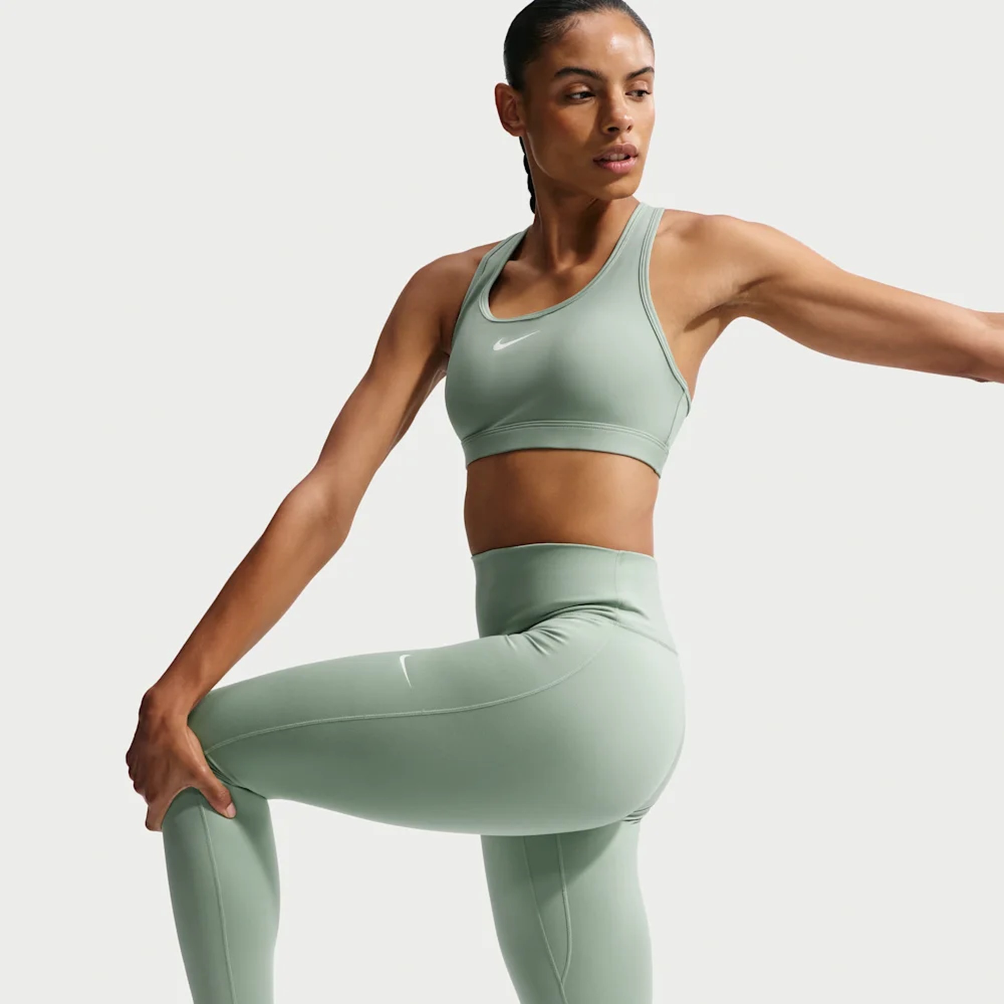 Nike One Calzas Seamless Front, NEGRO, hi-res