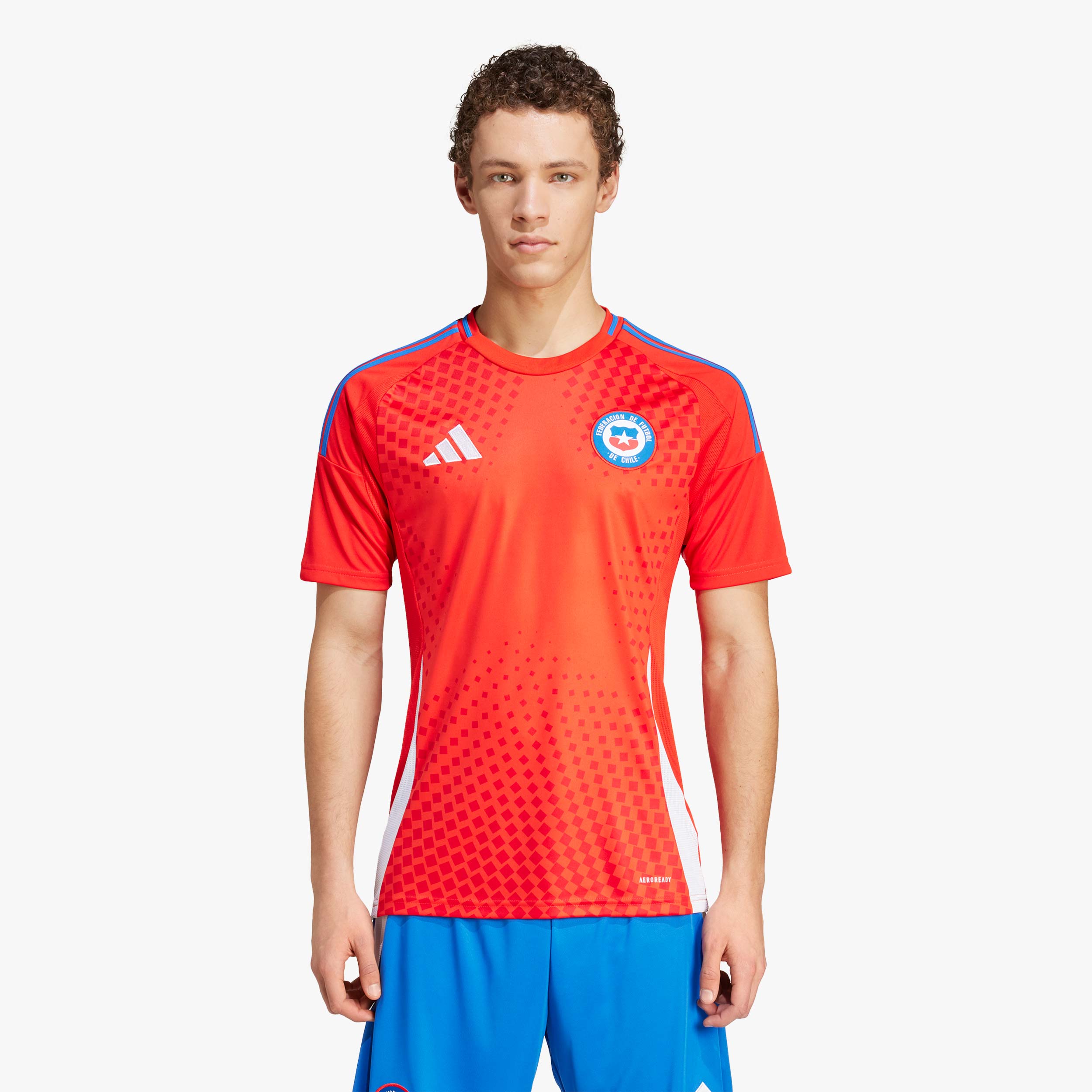 adidas Camiseta Chile Local 2024, ROJO, hi-res