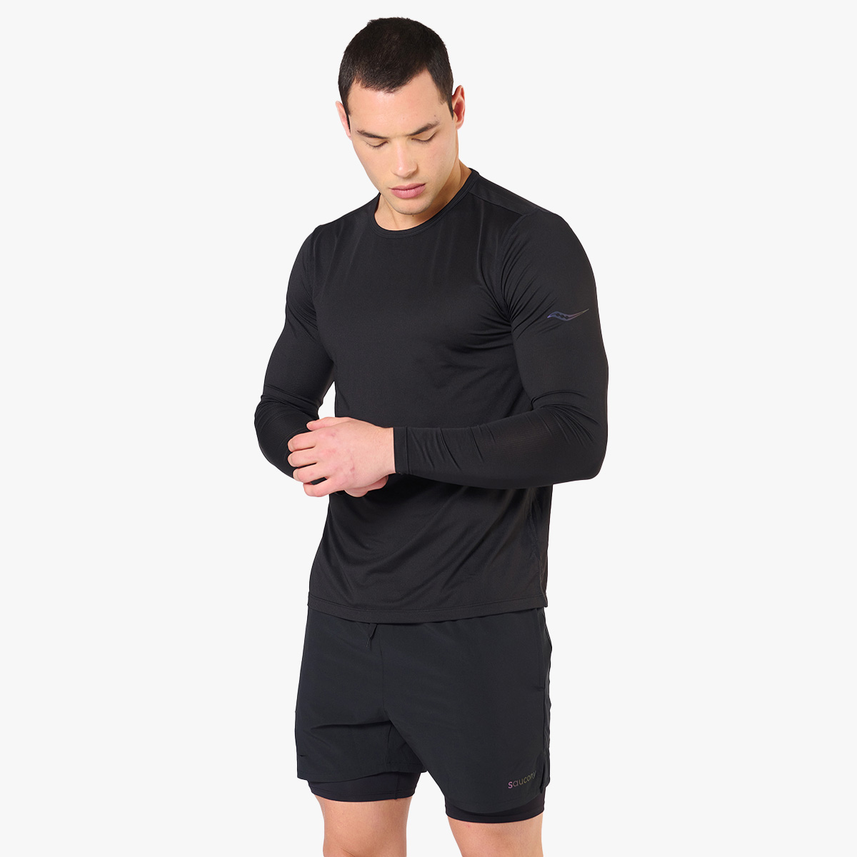 Saucony Polera Stopwatch, NEGRO, hi-res