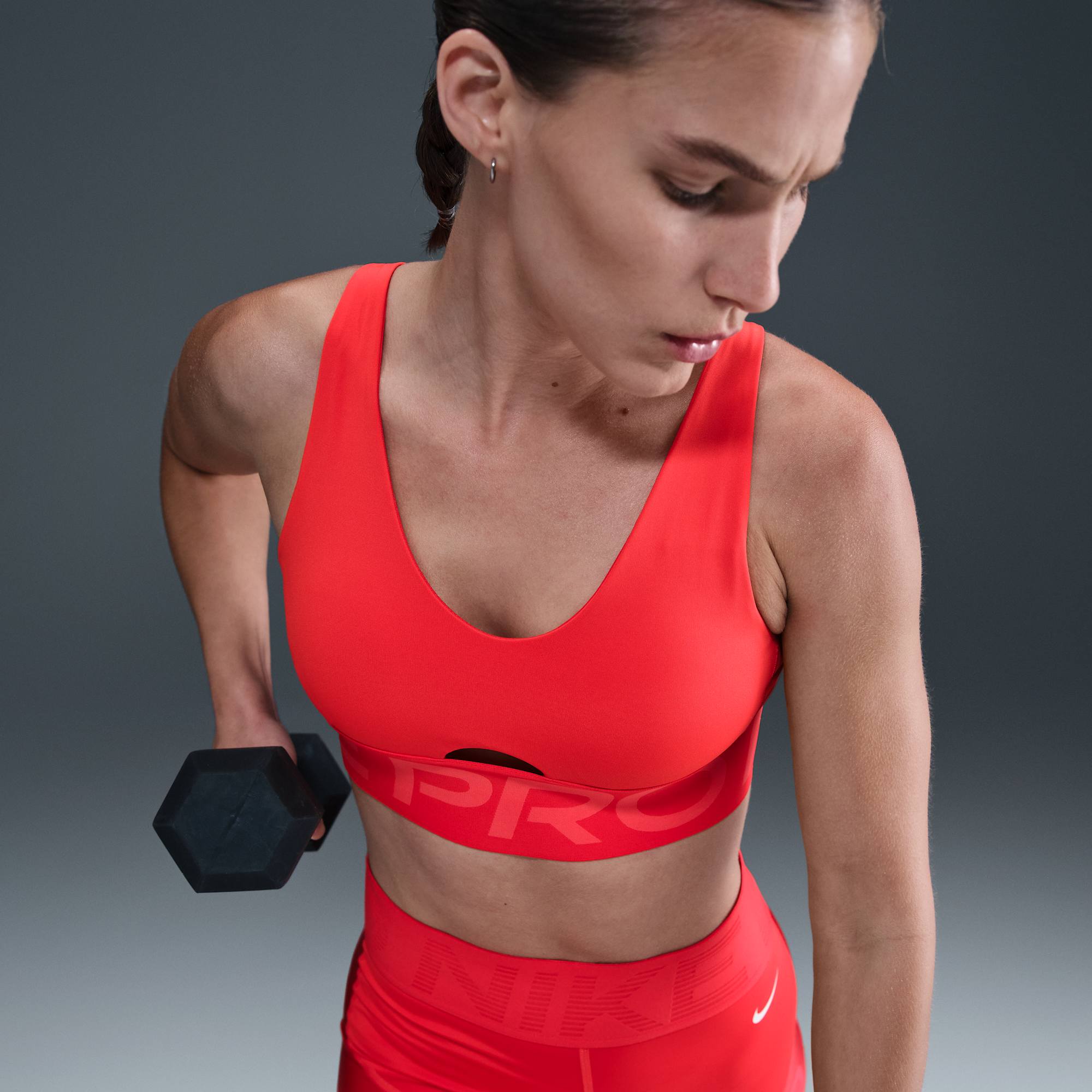 Nike Pro Indy Plunge, ROJO, hi-res