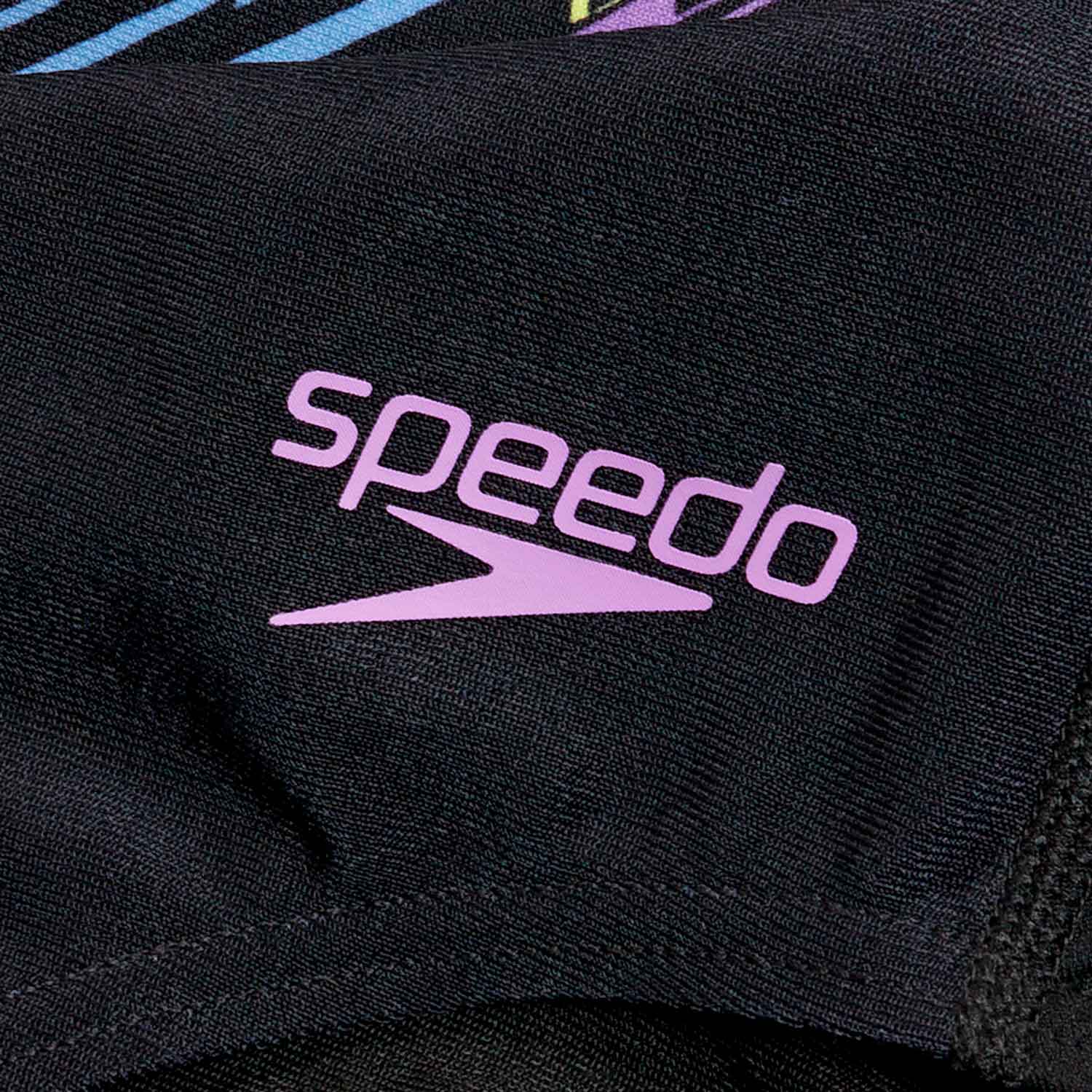 Speedo Traje de Ba&ntilde;o Digital  Printed Medalist, NEGRO, hi-res