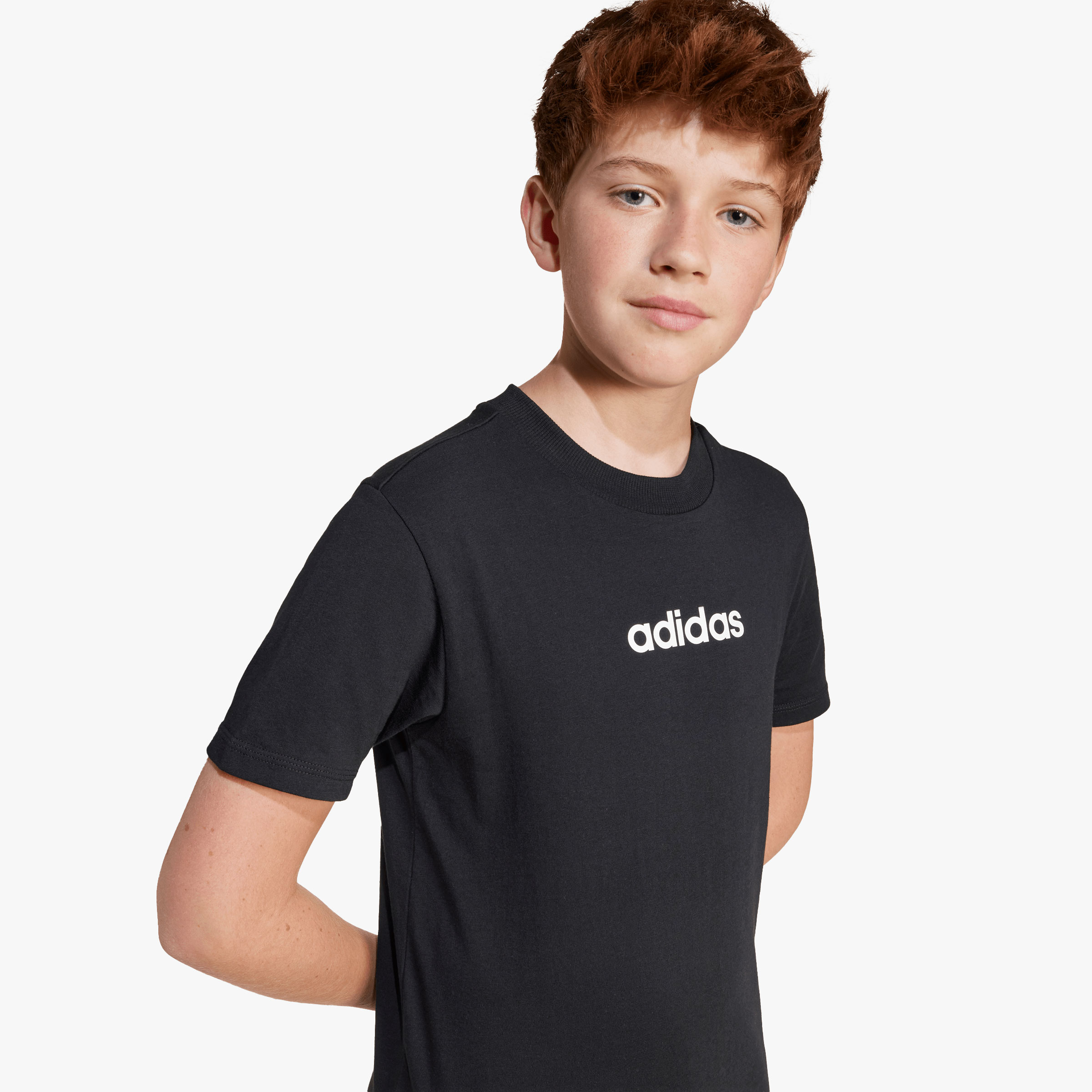 adidas Polera Essentials Adolescentes, NEGRO, hi-res