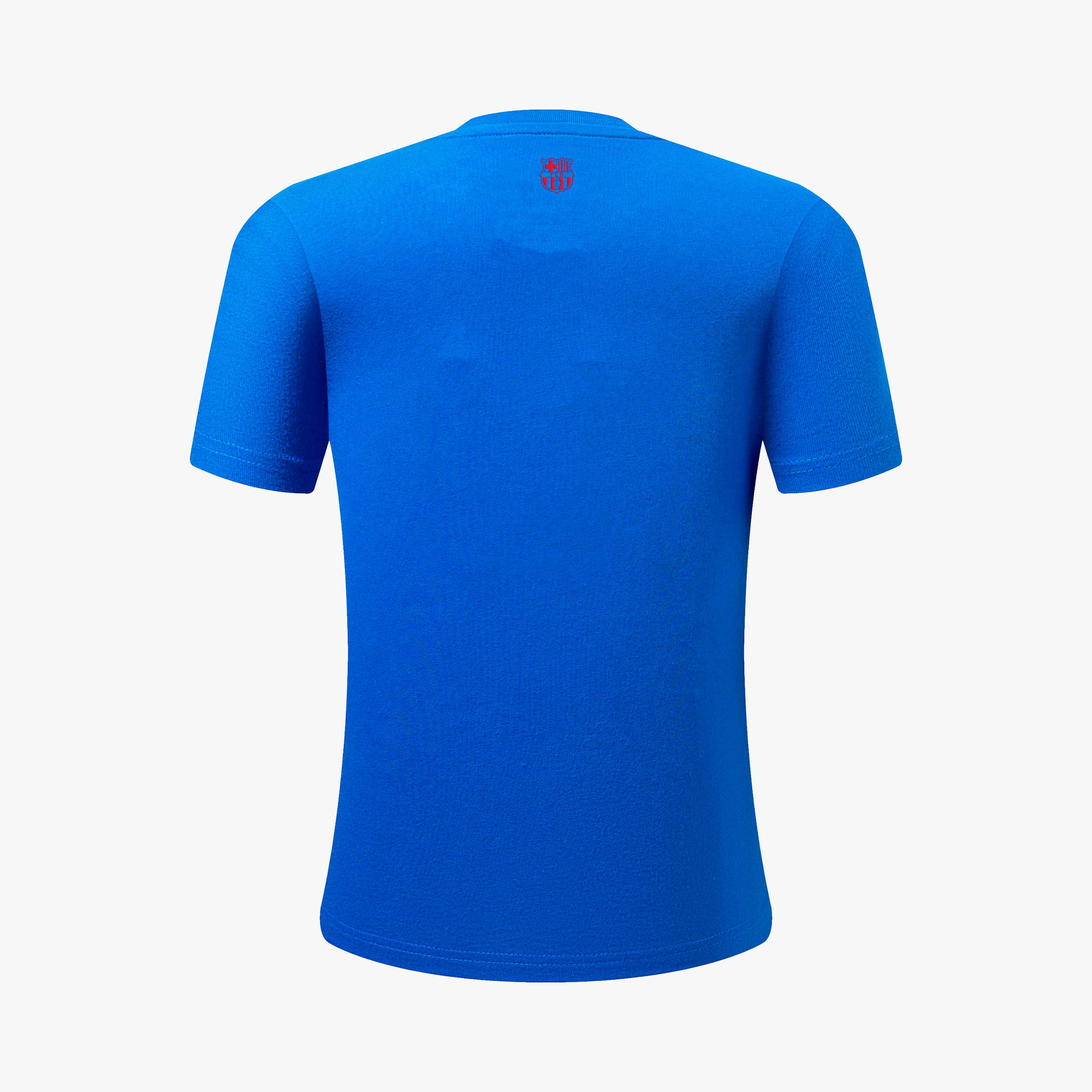 F.C. Barcelona Camiseta Parches Crew, AZUL, hi-res