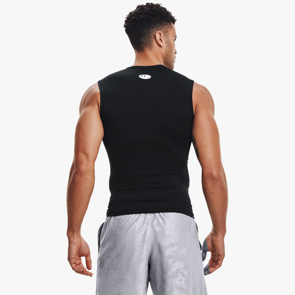 Under Armour Polera HeatGear, NEGRO, hi-res