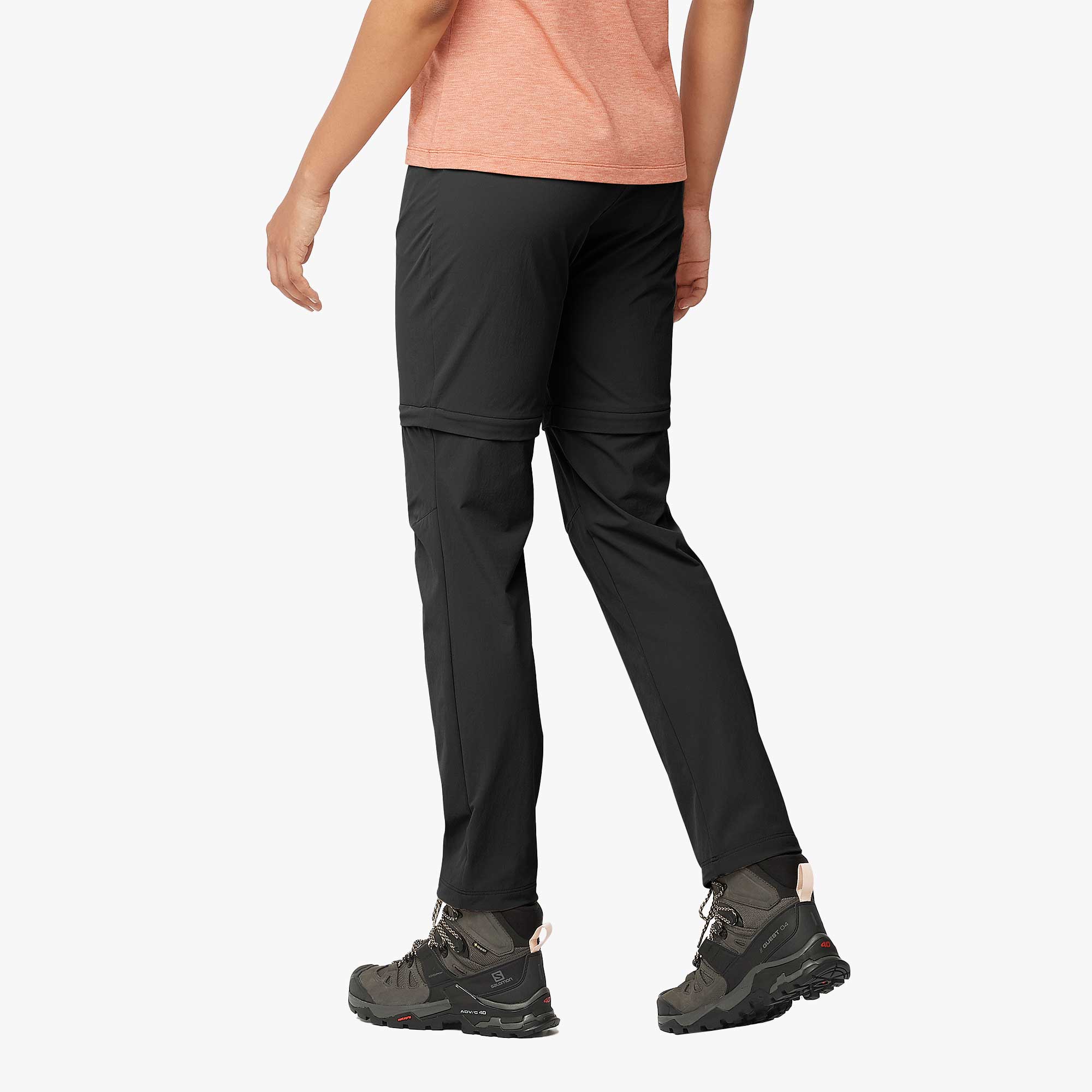 Salomon Pantal&oacute;n Wayfarer Zip Off, NEGRO, hi-res