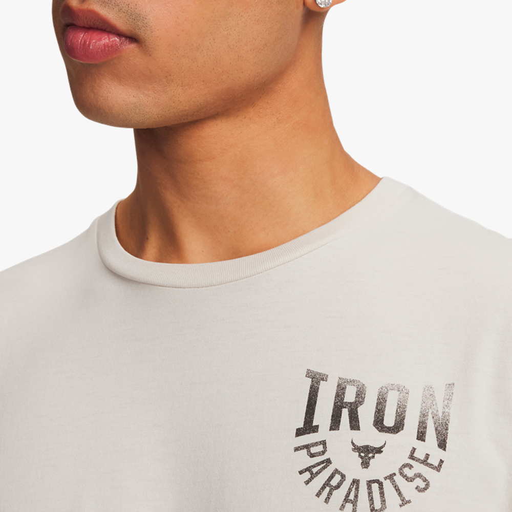 Under Armour Polera Project Rock Iron Paradise, BLANCO, hi-res