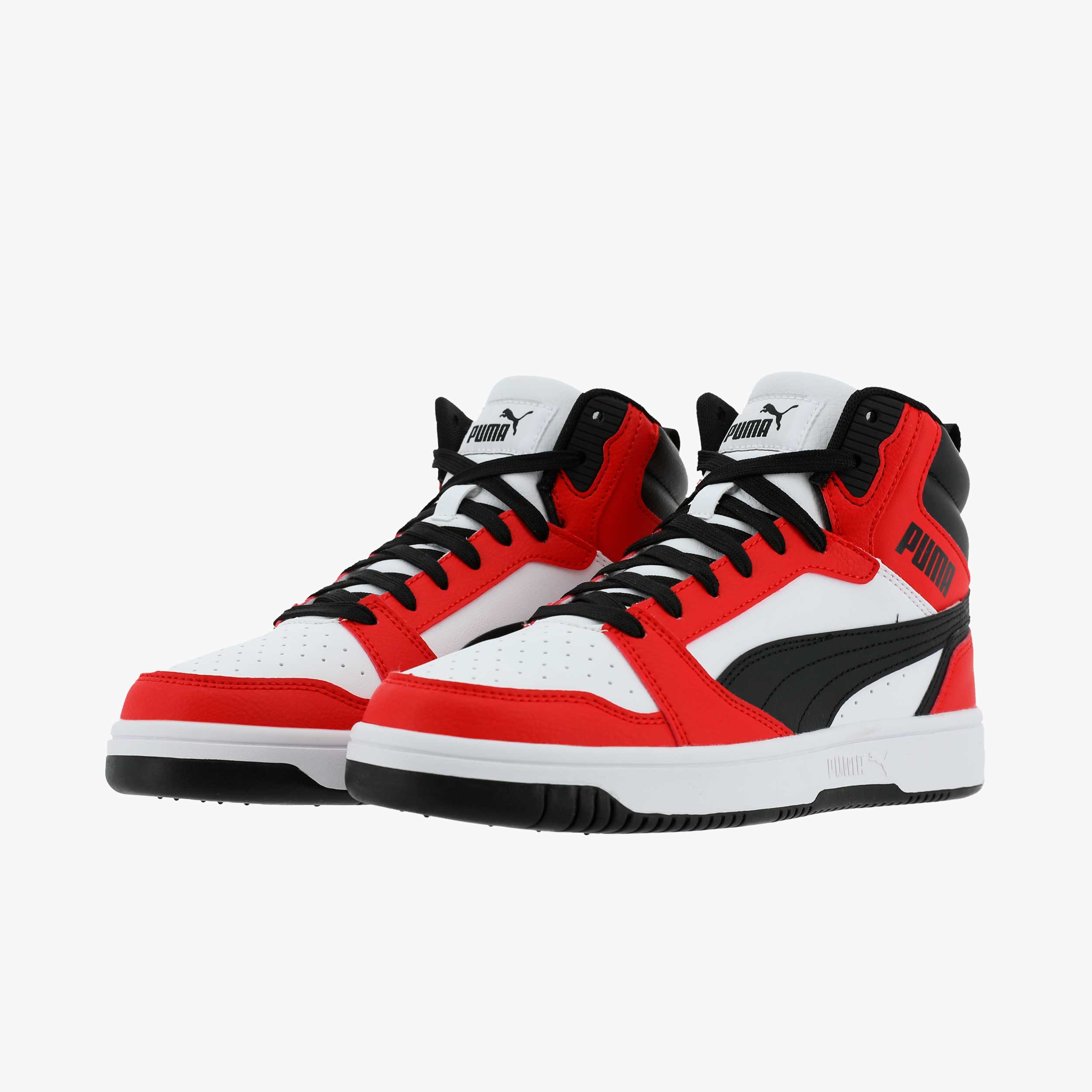 Puma Zapatillas Rebound V6 Mid JR, ROJO, hi-res