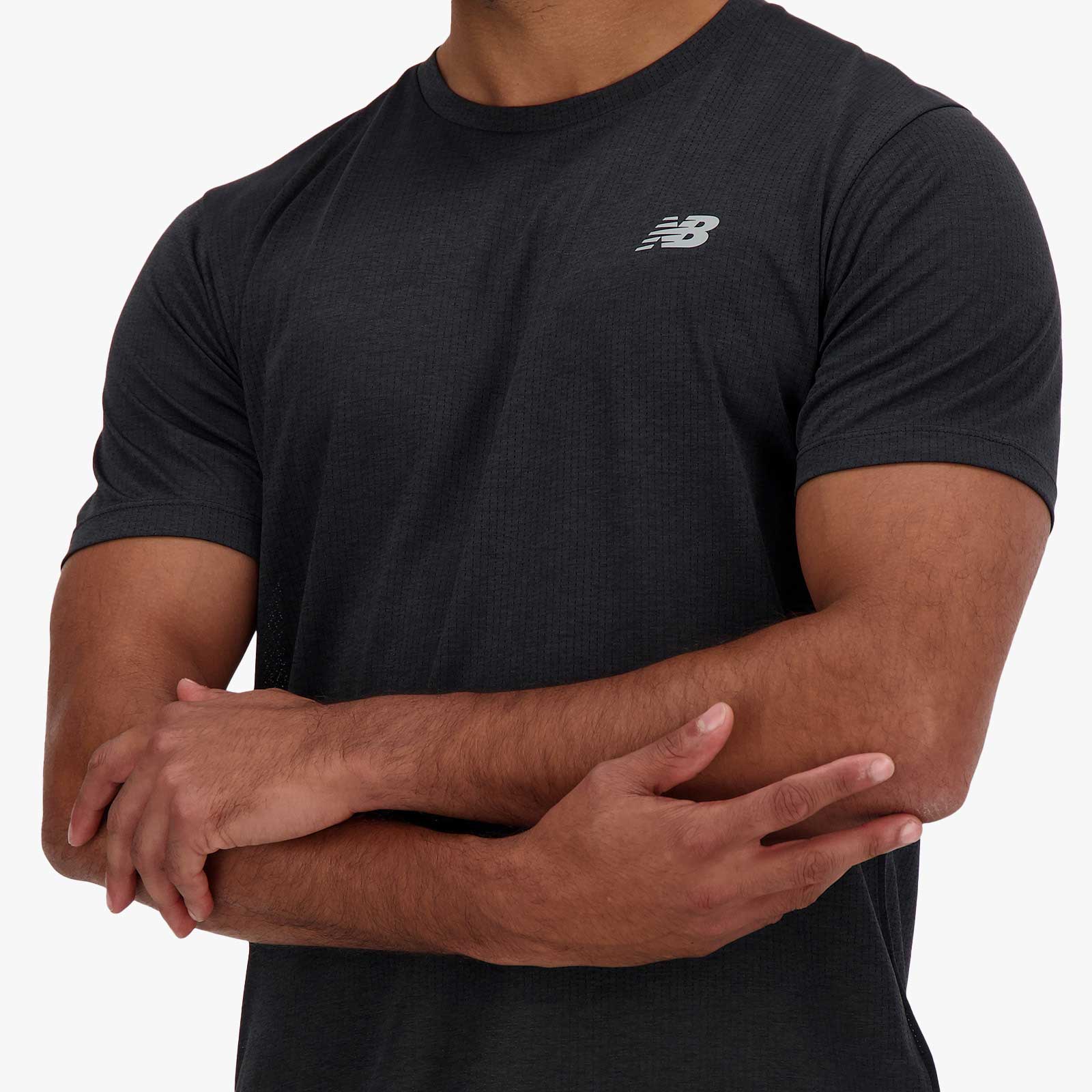New Balance Polera Athletics, NEGRO, hi-res