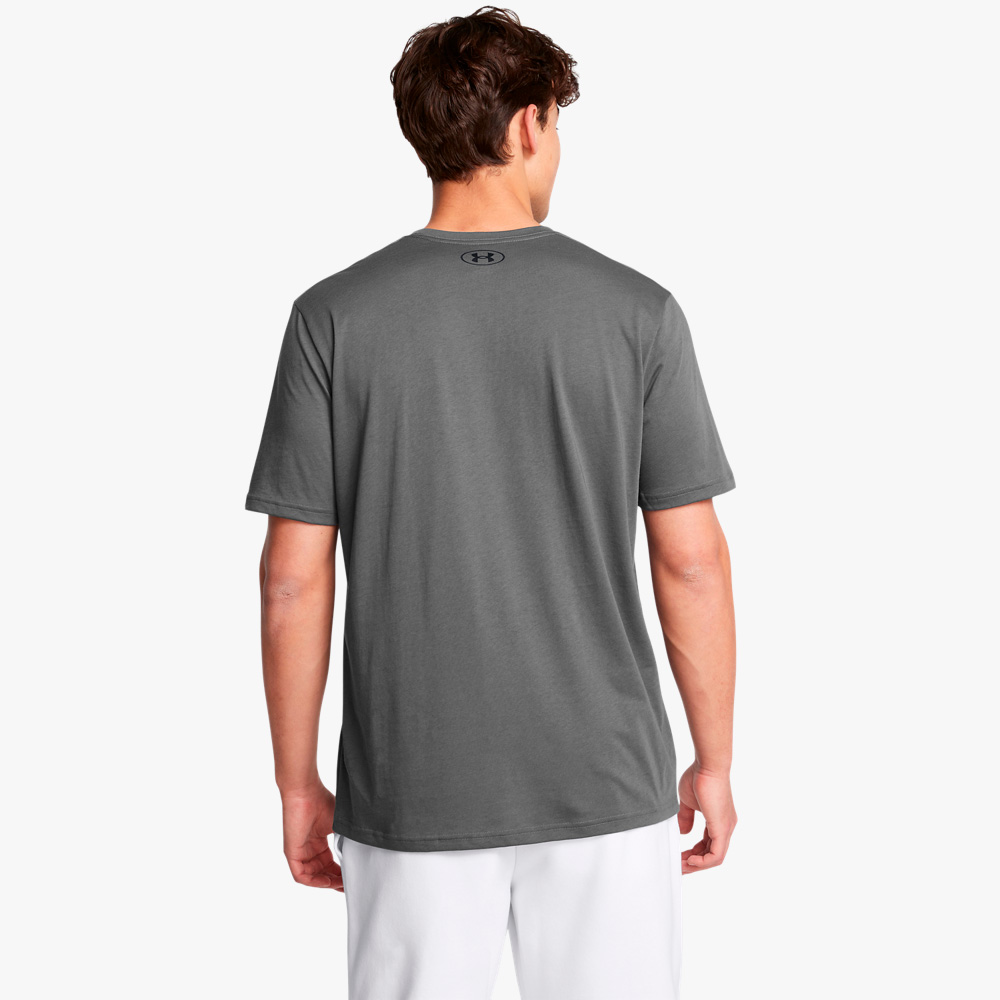 Under Armour Polera Left Chest Logo, GRIS, hi-res