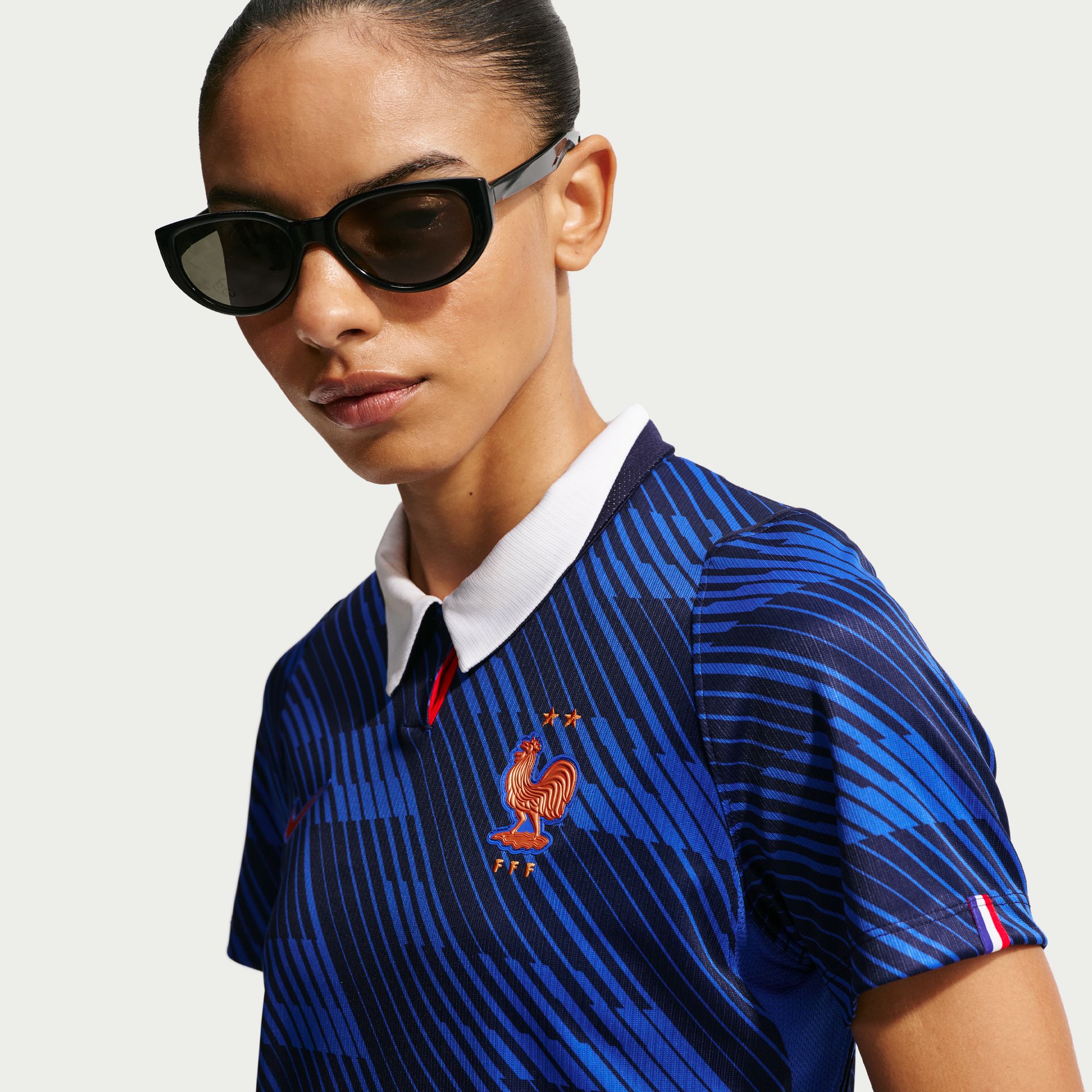 Nike Camiseta Francia Local 2026 Stadium Mujer, AZUL, hi-res