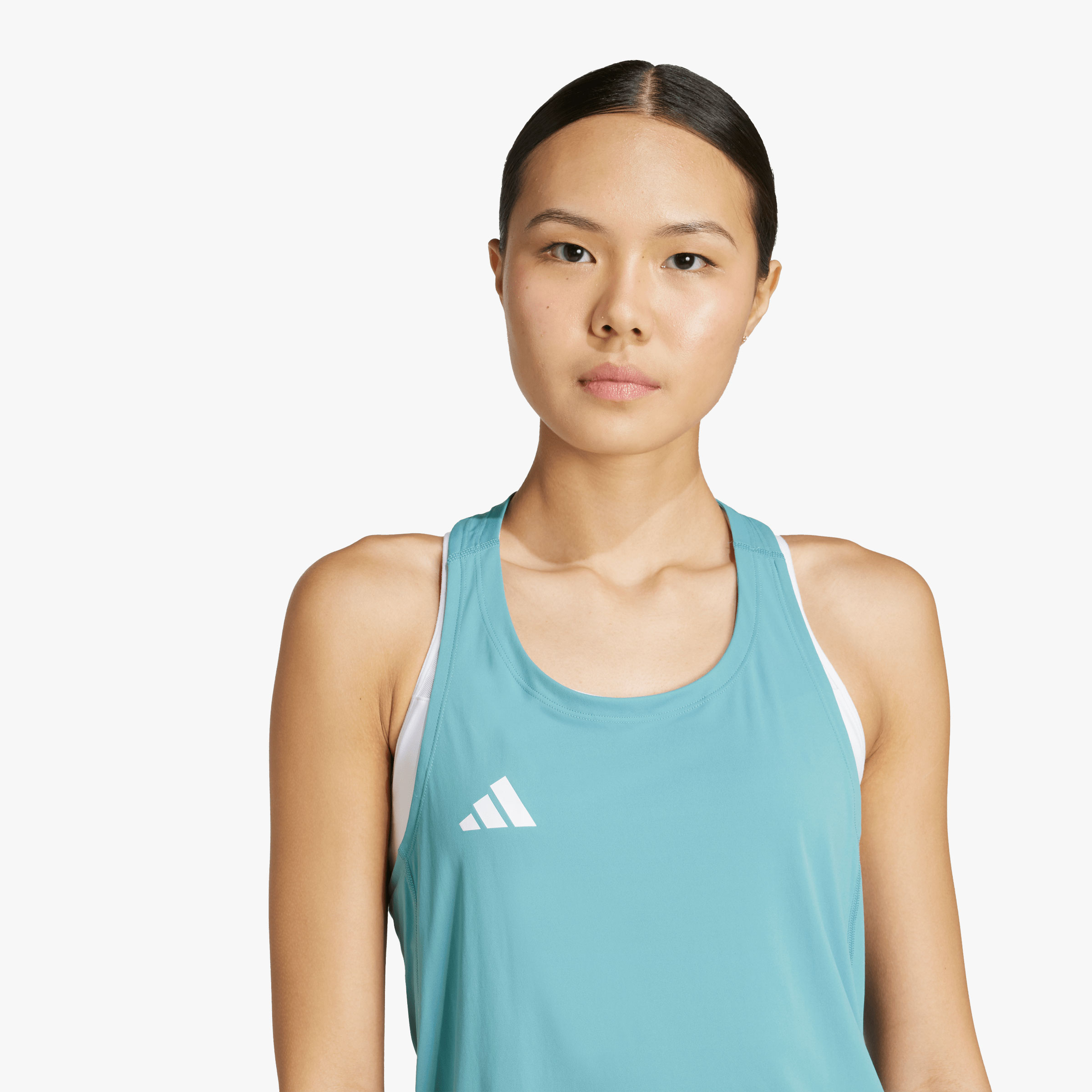 adidas Polera Sin Mangas de Running Adizero Essentials, VERDE, hi-res