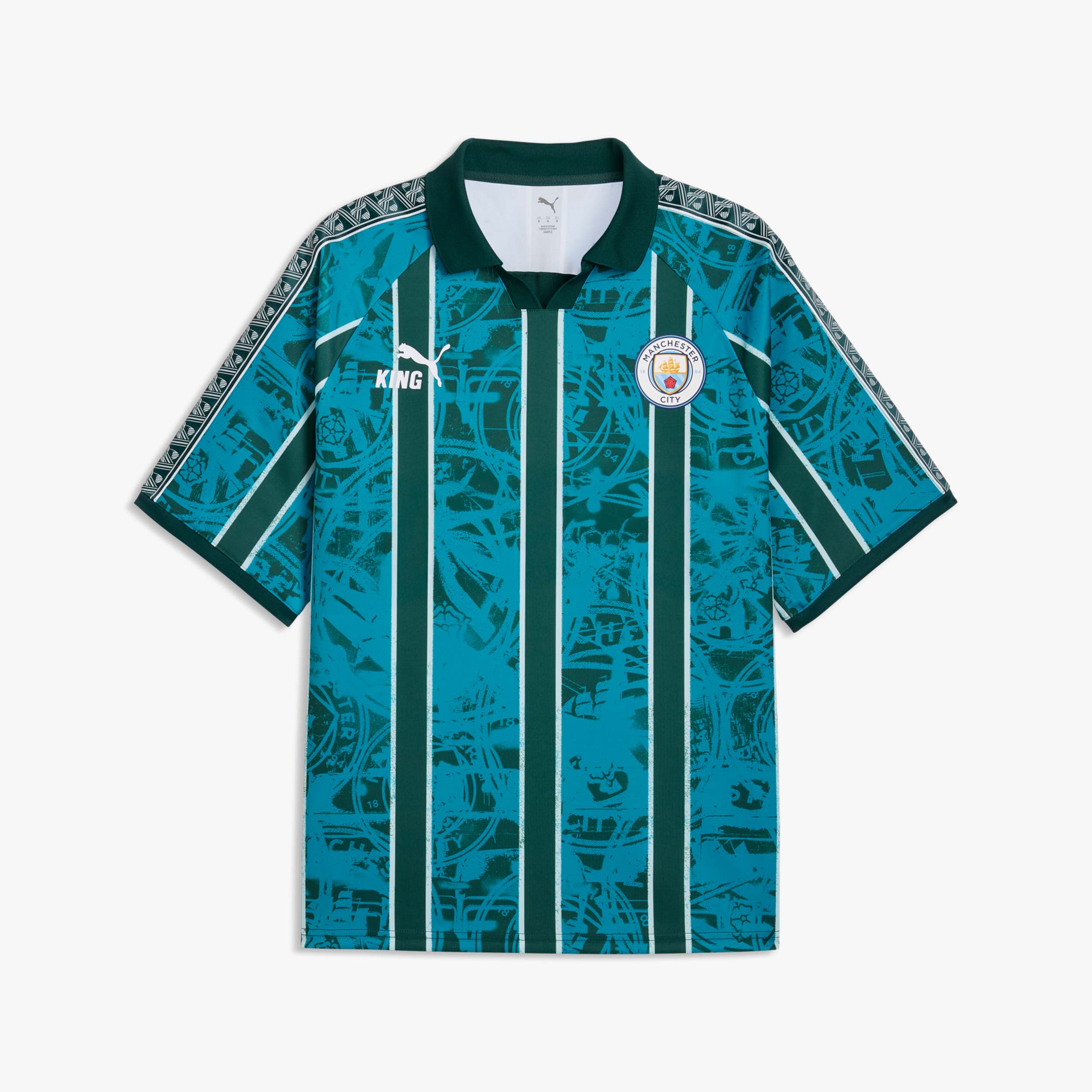 Puma Camiseta Manchester City King Retro, AZUL, hi-res