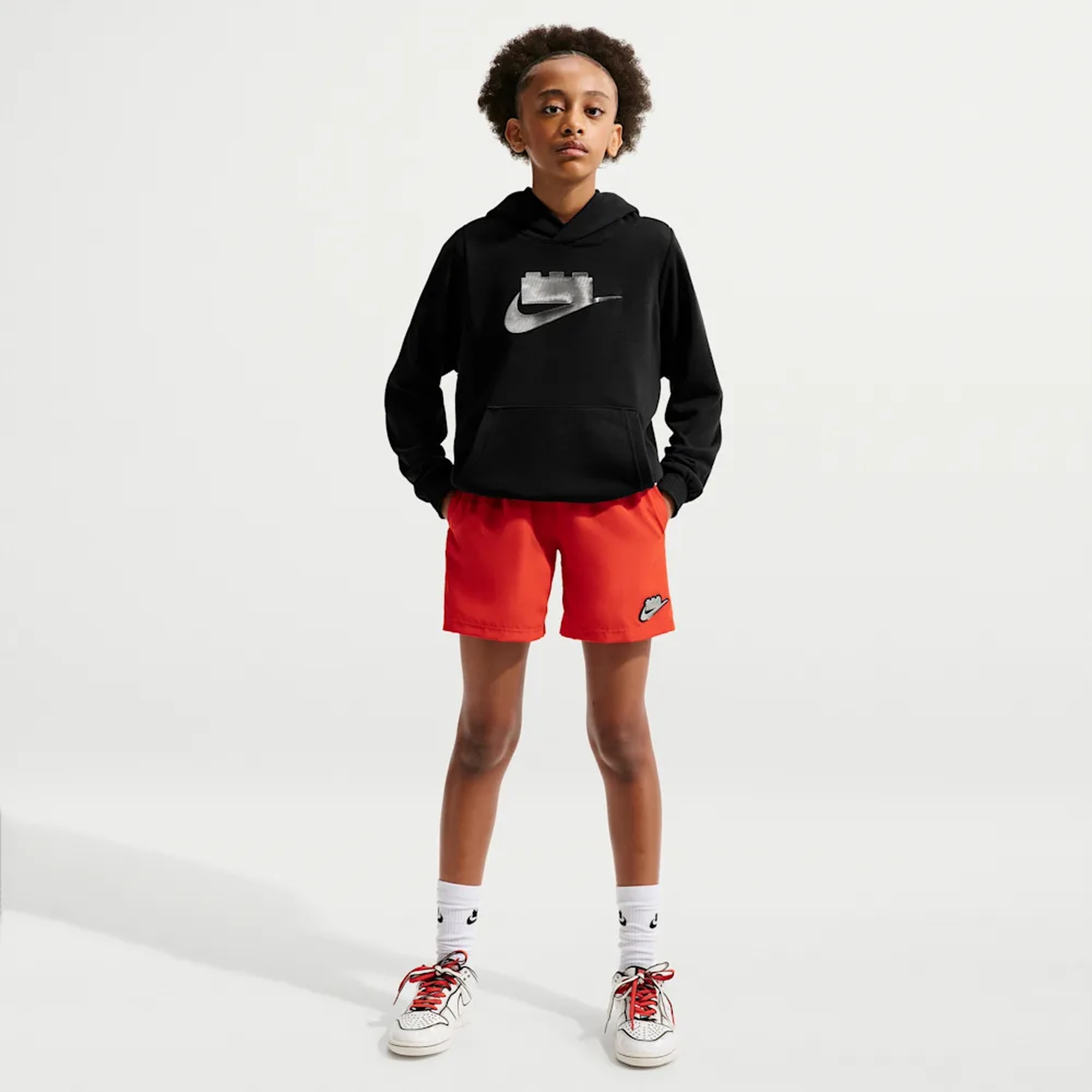 Nike Poler&oacute;n Nike x LEGO Collection Ni&ntilde;os, NEGRO, hi-res
