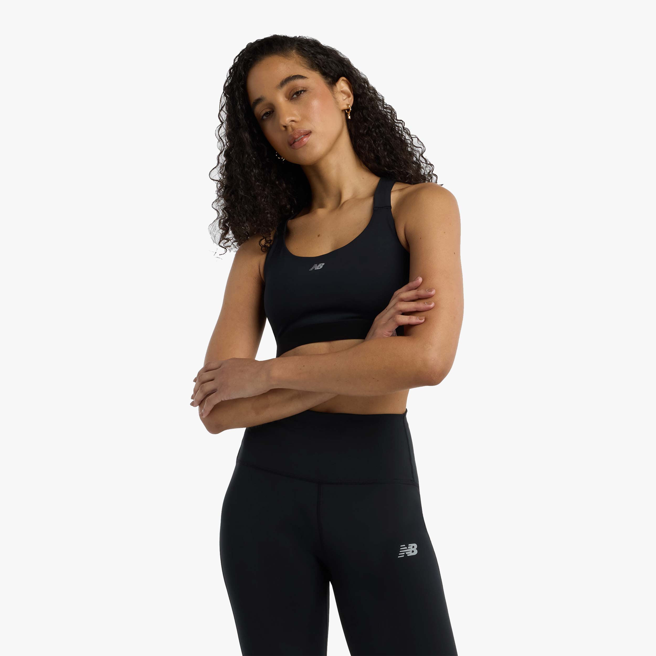 New Balance Top Deportivo Essential Train, NEGRO, hi-res