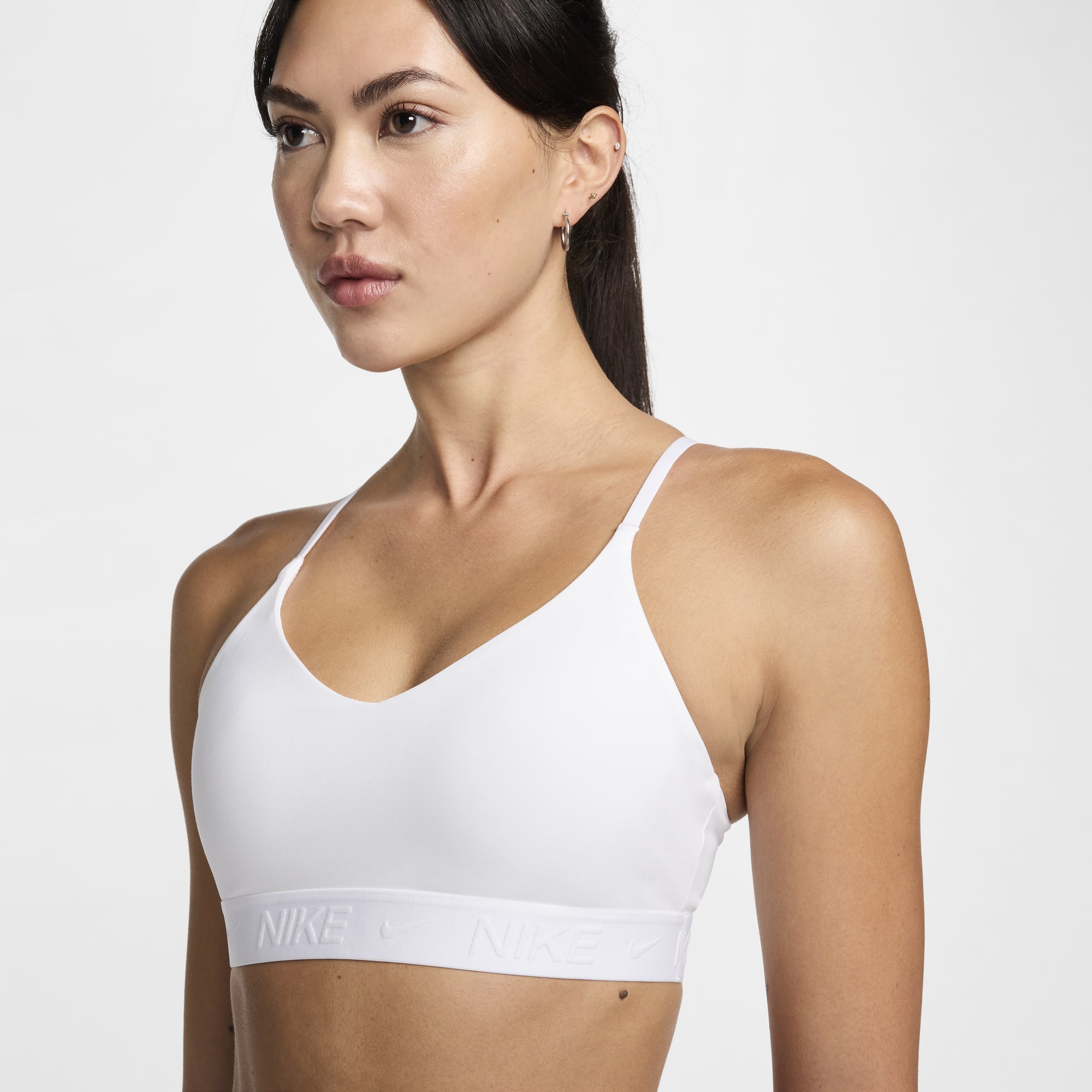Nike Top Deportivo Indy Light Support, BLANCO, hi-res