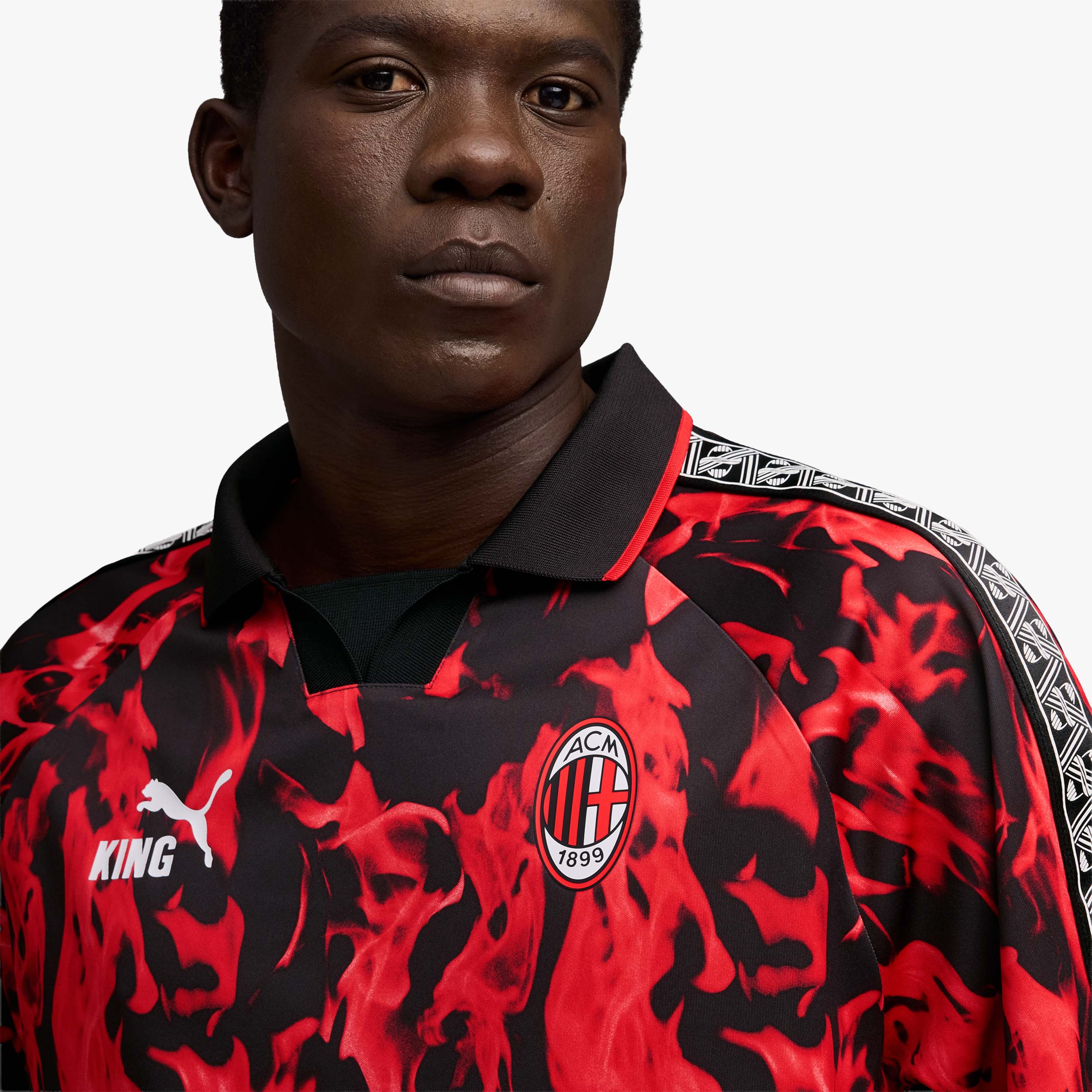 Puma Camiseta AC Milan KING Retro, ROJO, hi-res