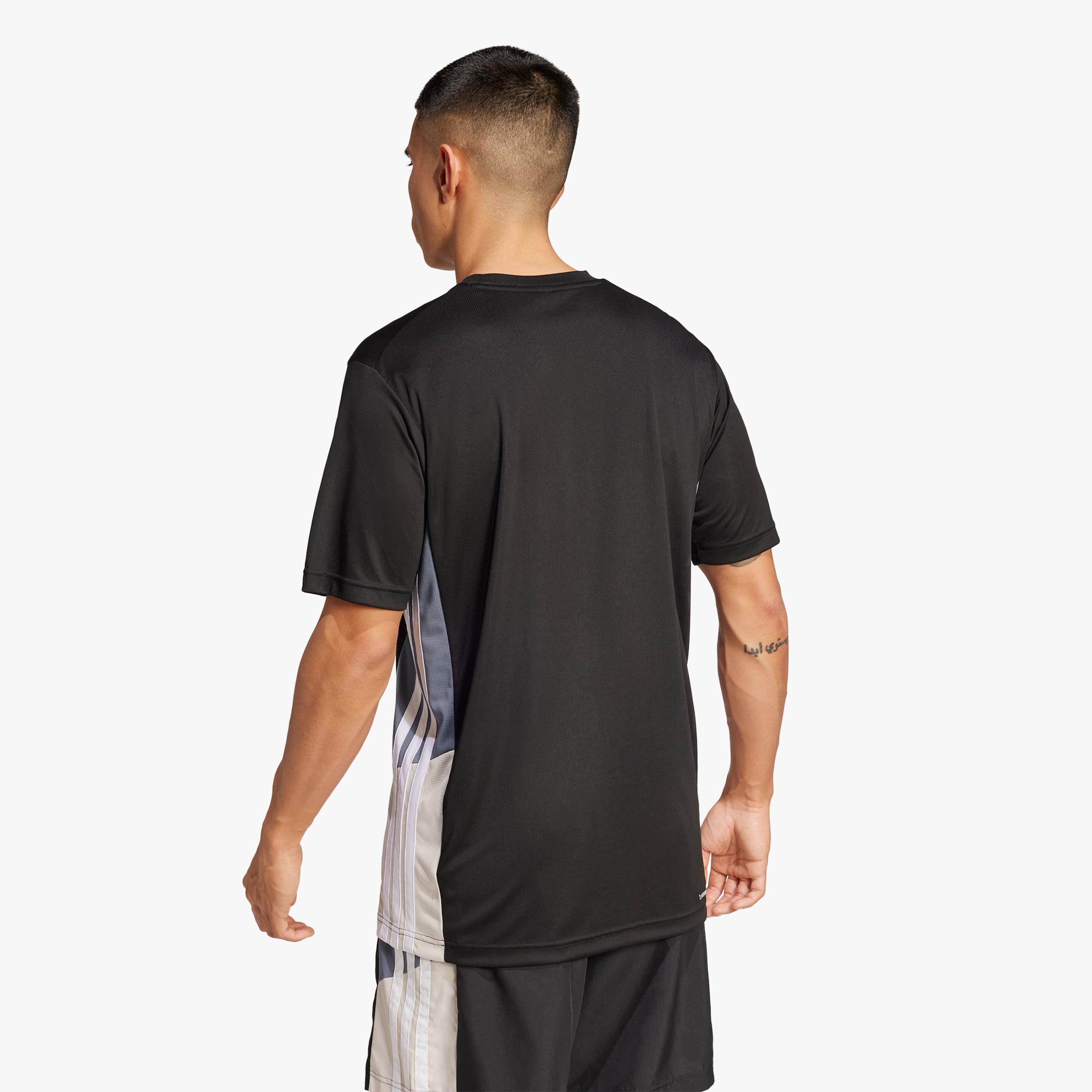 adidas Polera Train Essentials Seasonal Colorblock, NEGRO, hi-res