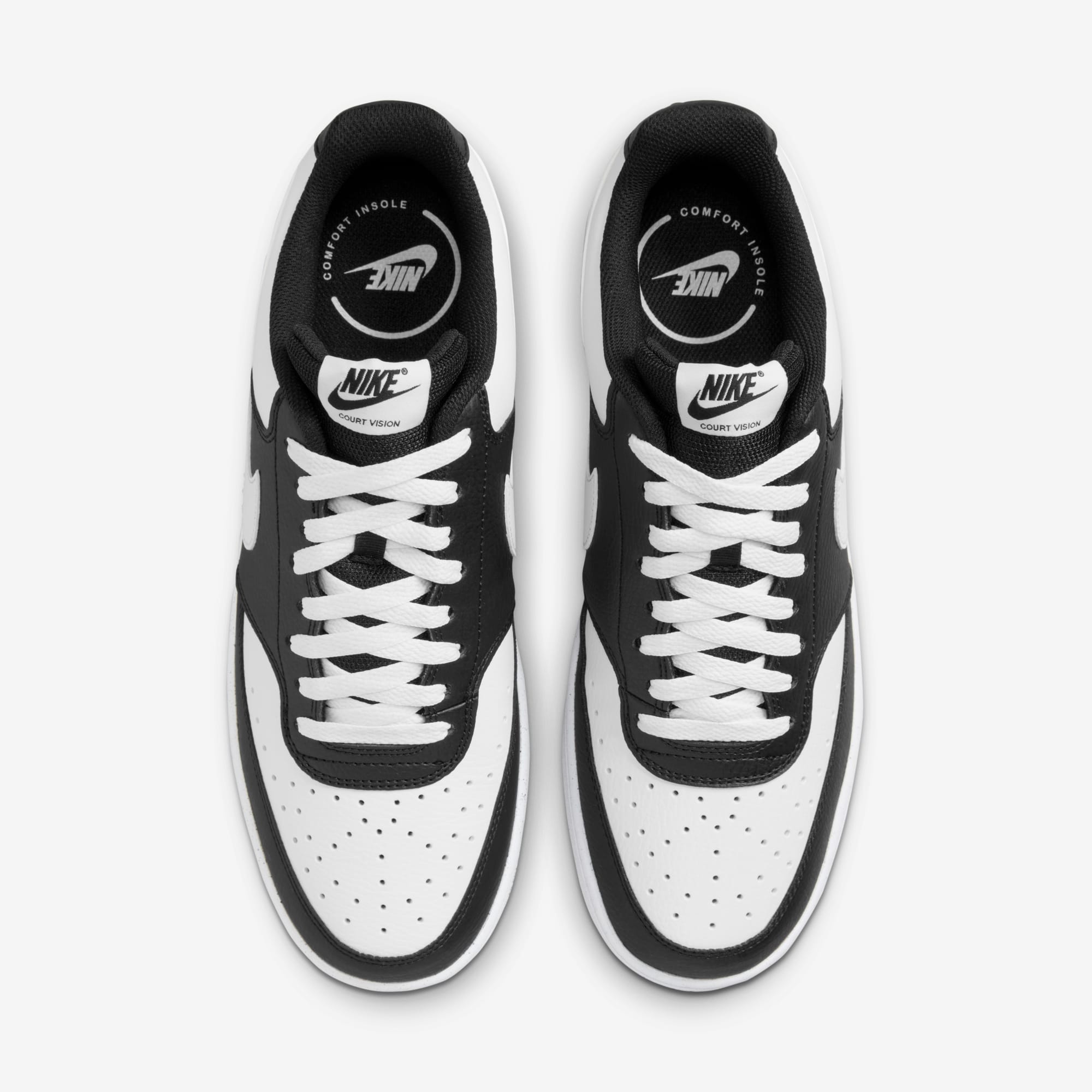 Nike Court Vision Low, NEGRO, hi-res
