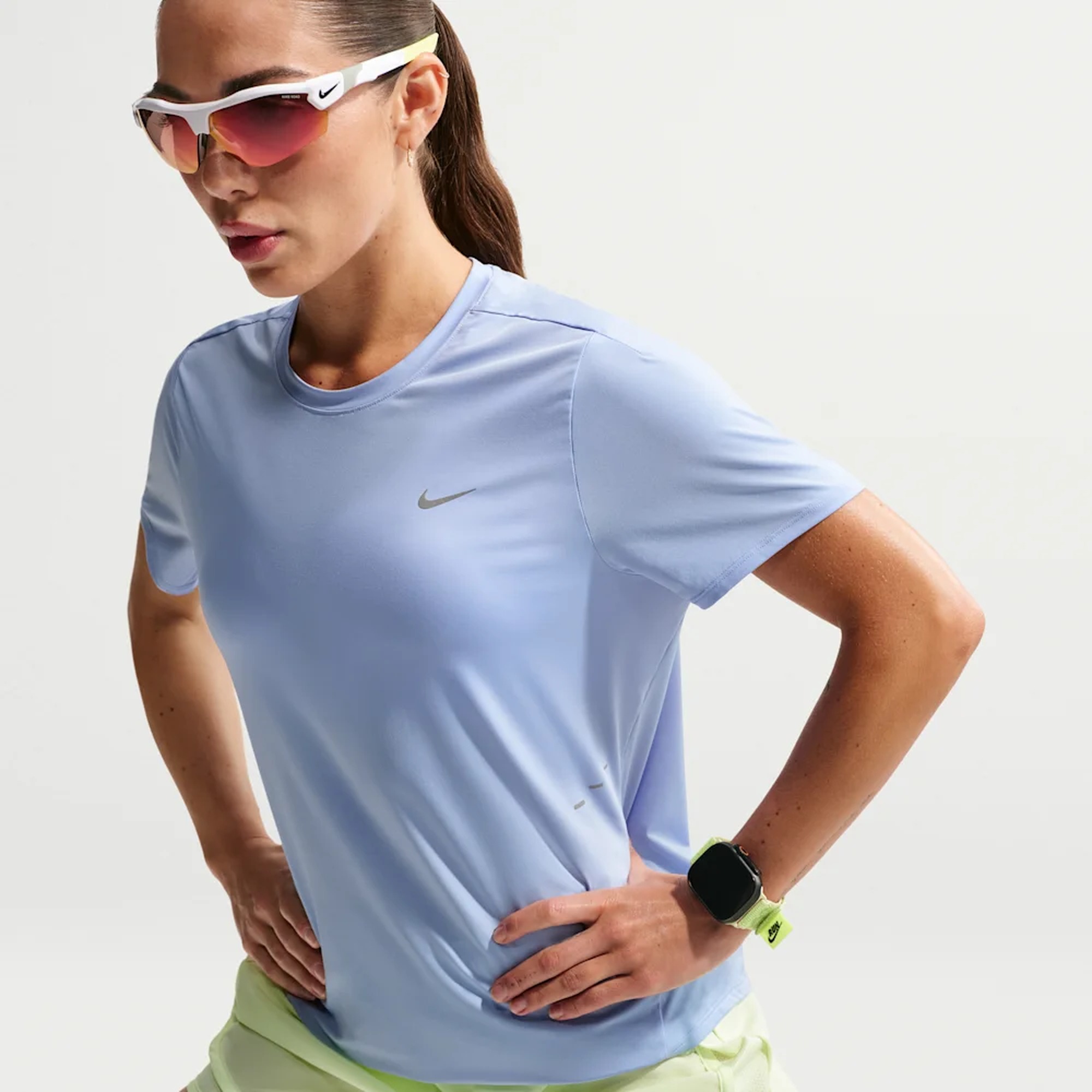 Nike Polera Swift Dri-FIT, AZUL, hi-res